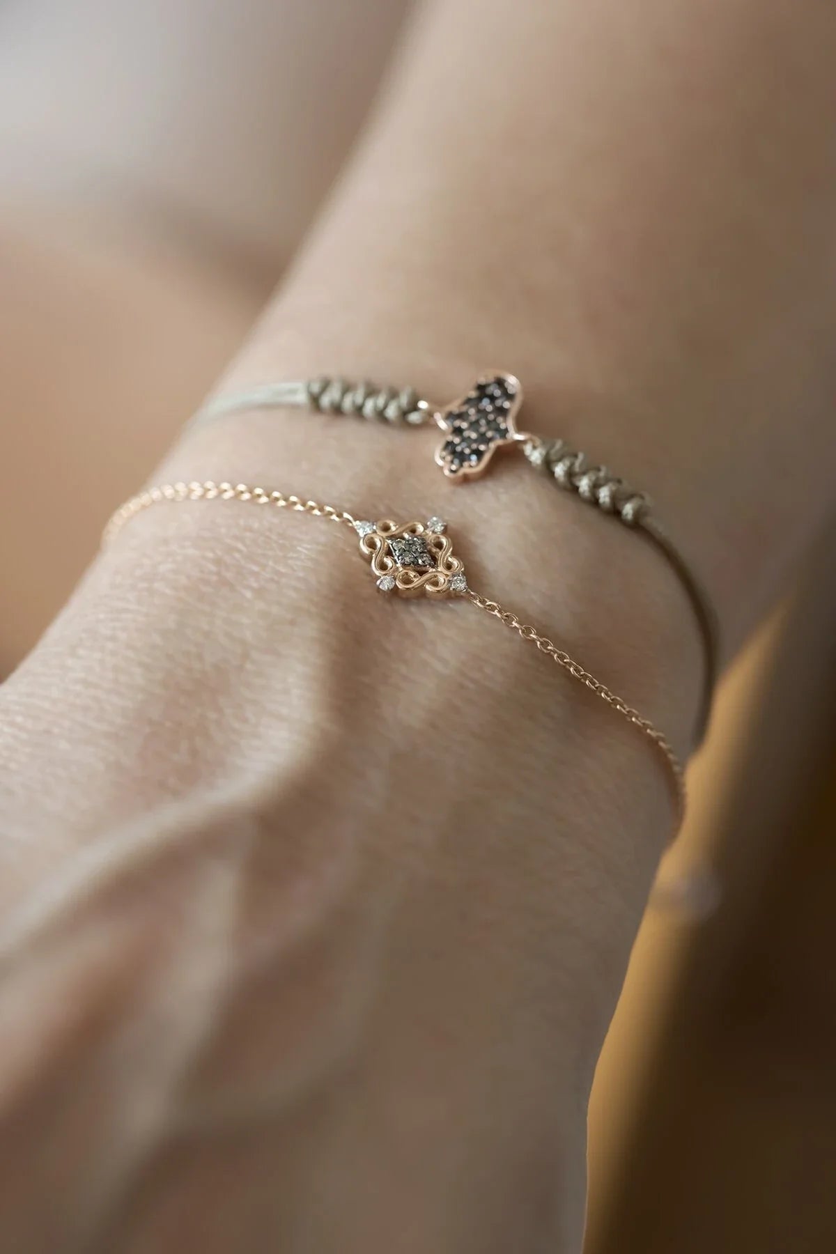 LEILA – Vintage-Inspired Diamond Bracelet
