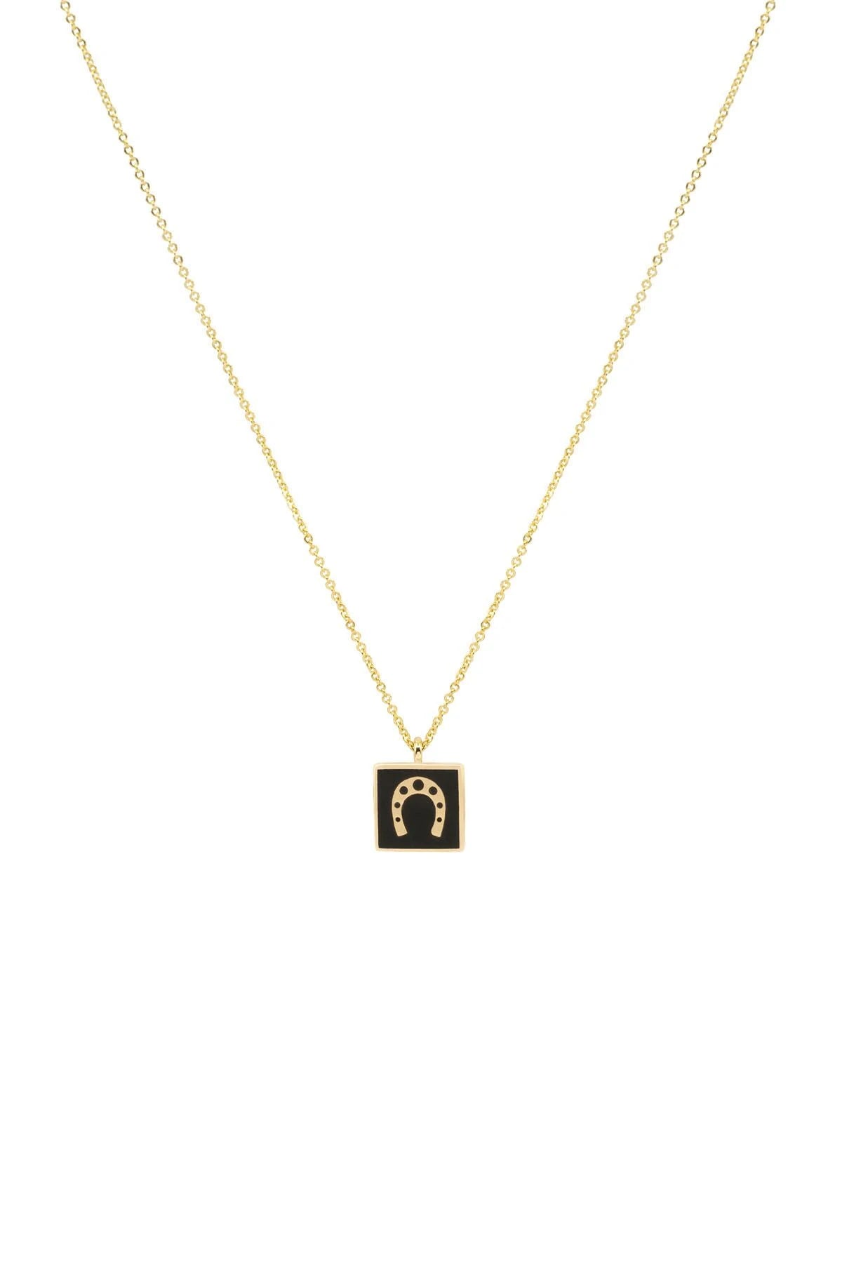 BLACK HORSESHOE - Horseshoe Necklace