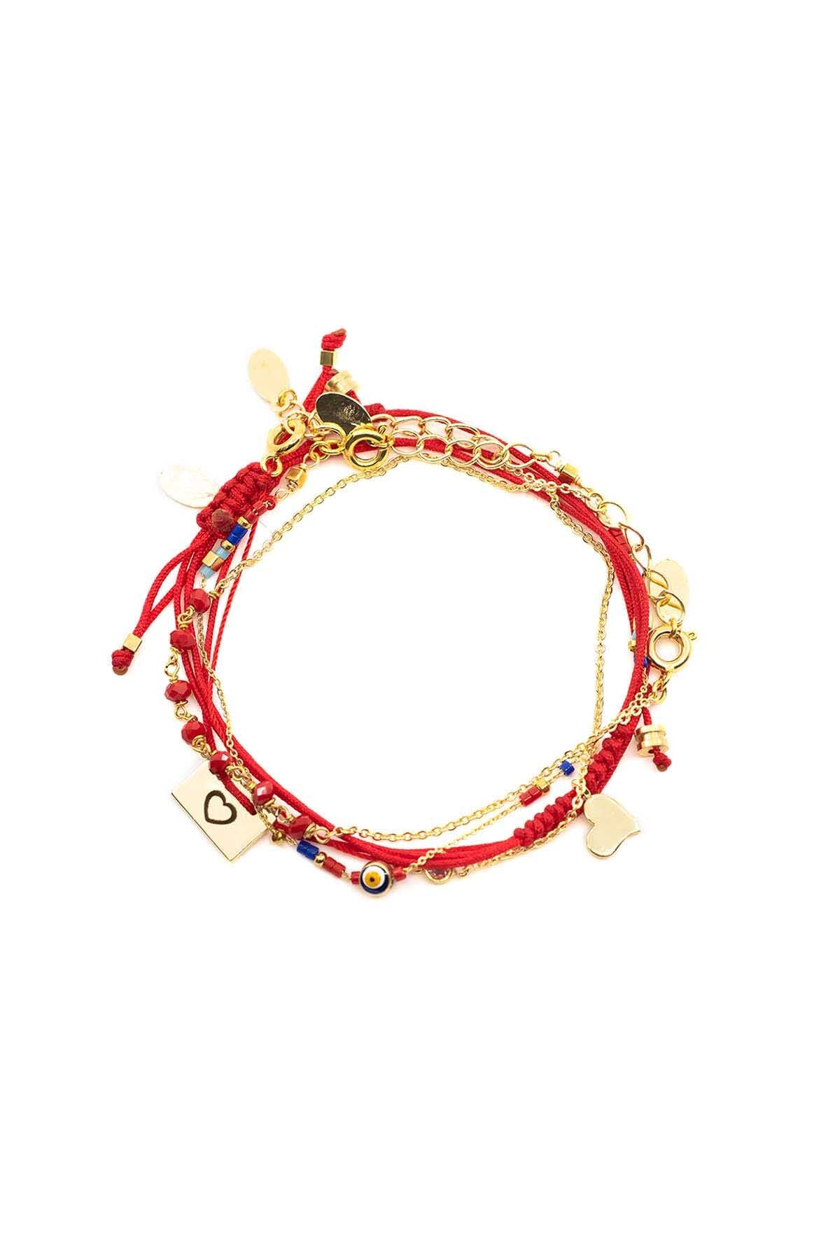 CHAOS - Red - Bracelet Set