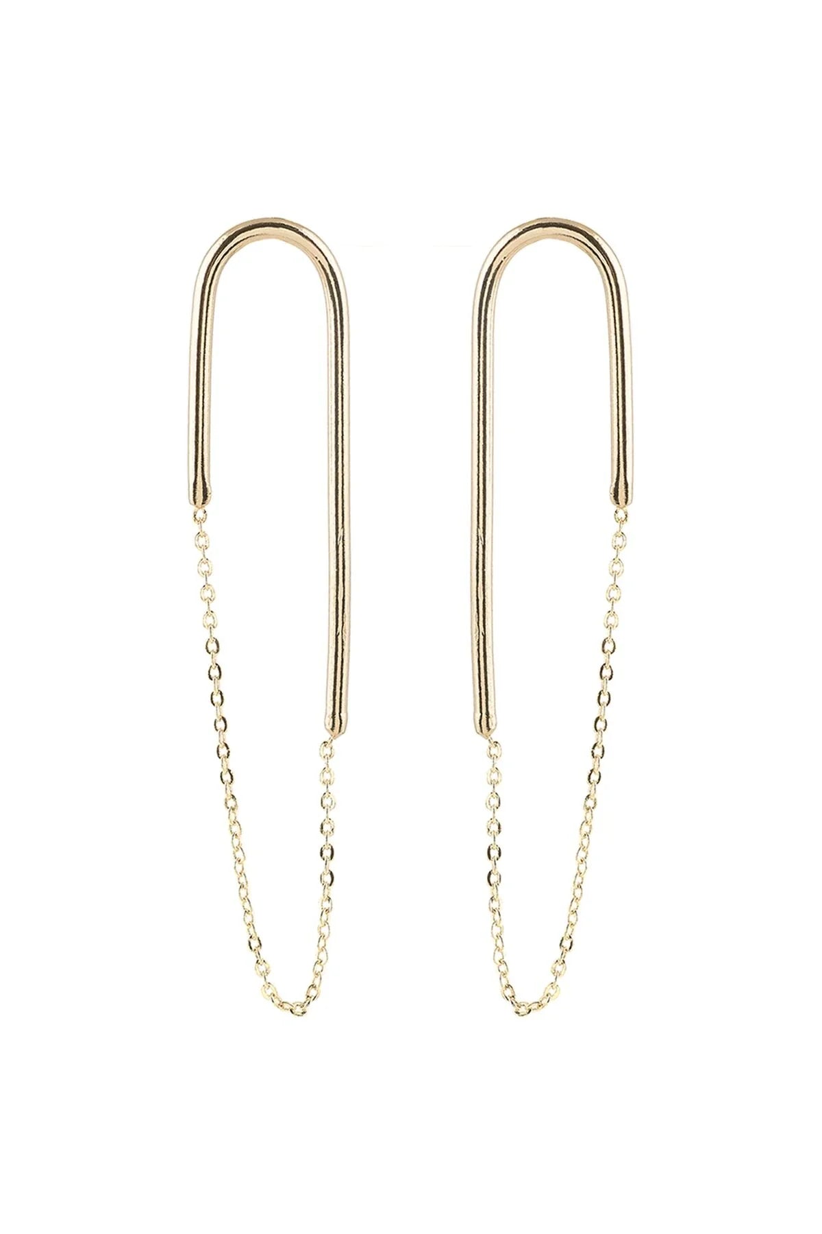 U TURN – Chain Earrings