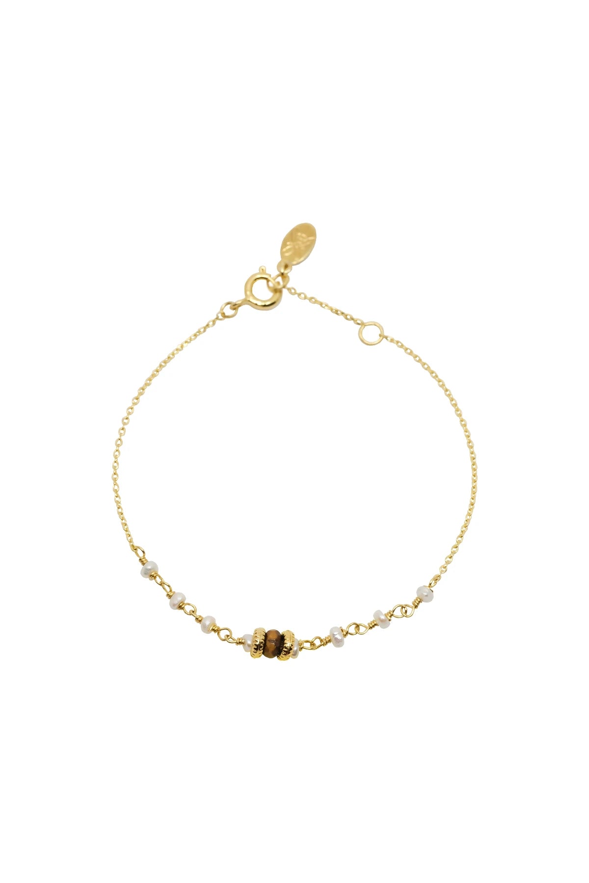JUNIPER – Pearl & Tiger’s Eye Bracelet