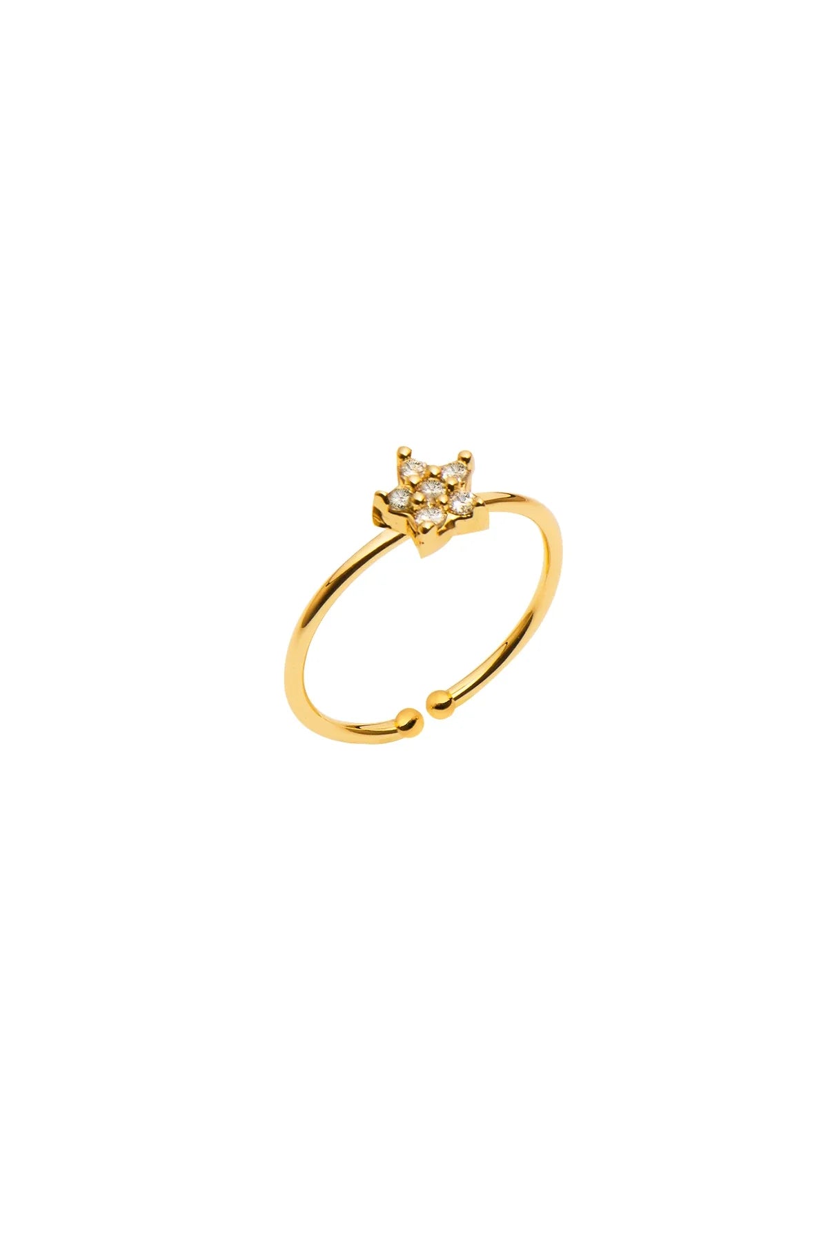 STAR – Minimal CZ Star Ring