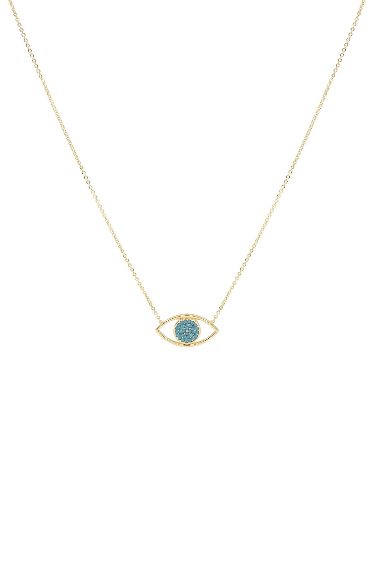 FACE OFF - AZURE - Double-Sided Eye Necklace