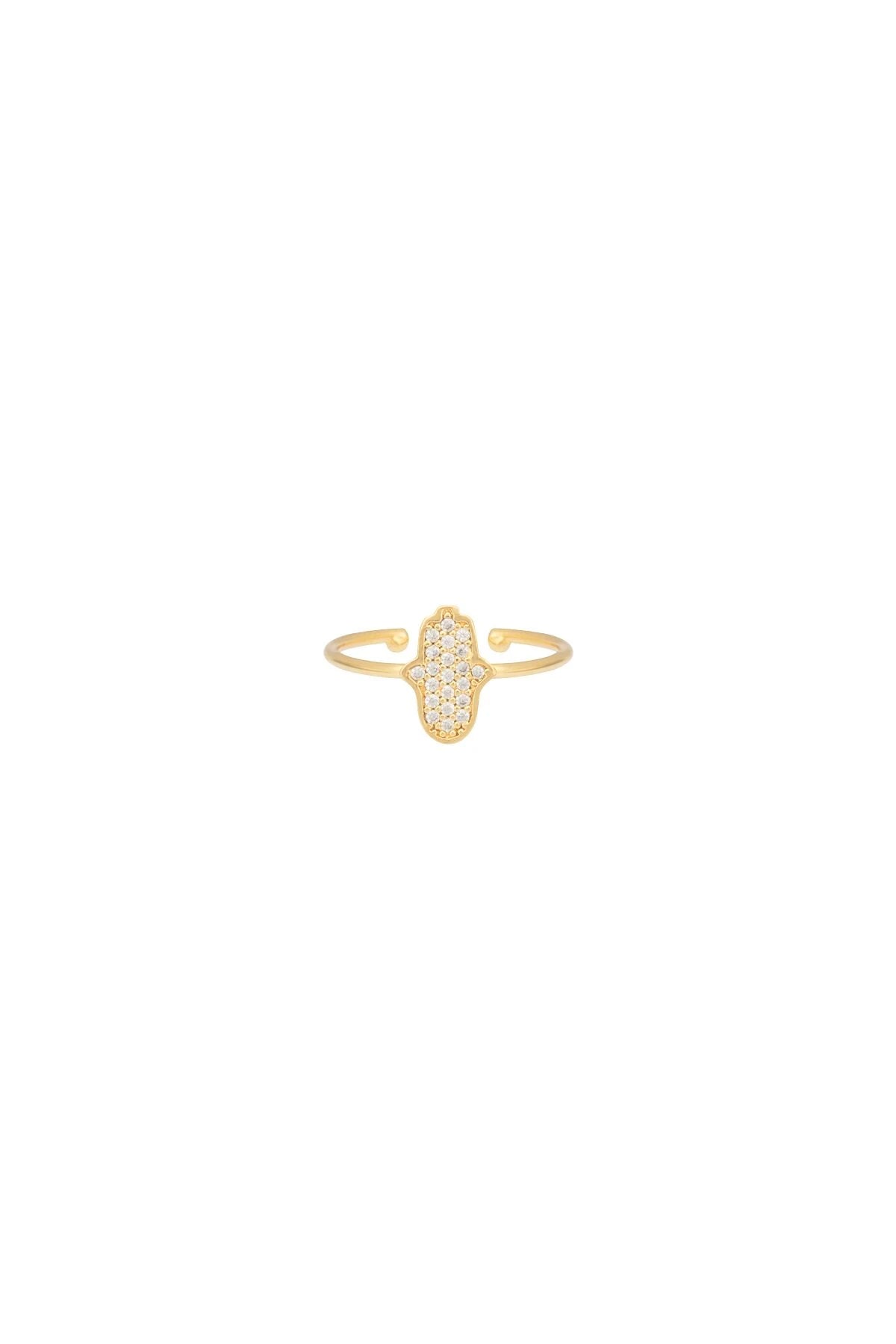 DIAMOND HAMSA - Fatima's Hand Ring