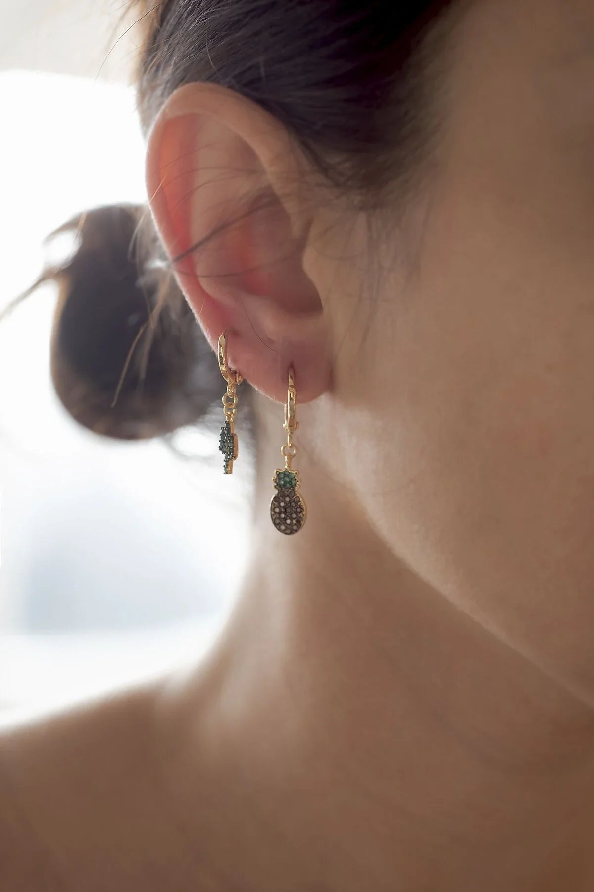 PARODIA – Cactus Huggie Earrings