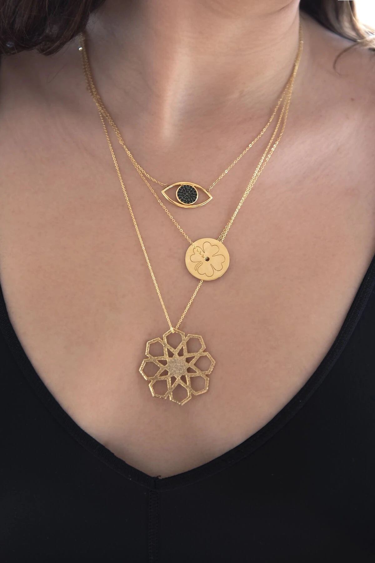 SAPPHIRE EYE – Sapphire CZ Eye Necklace