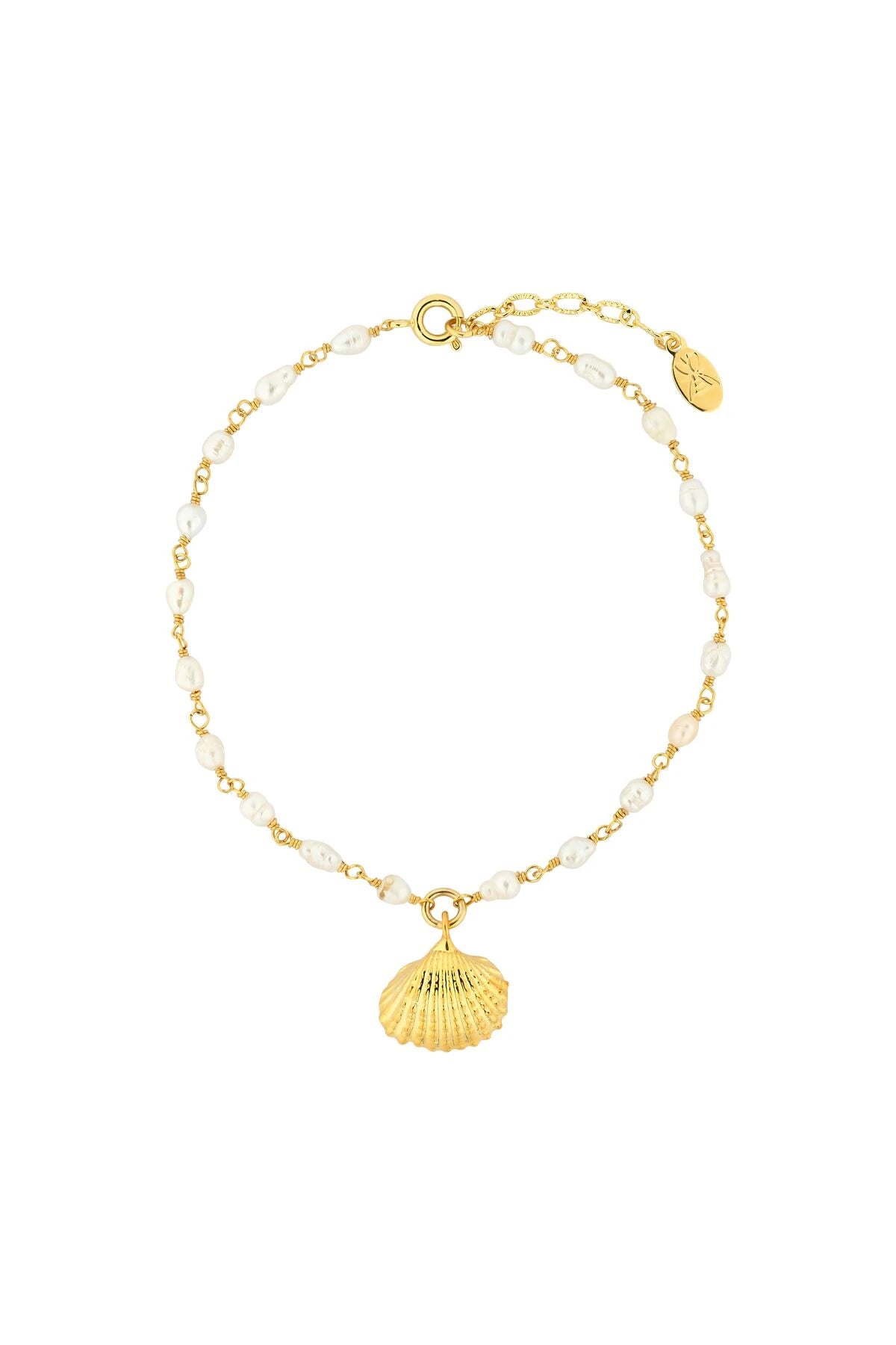 KOH TAO – Pearl & Seashell Anklet