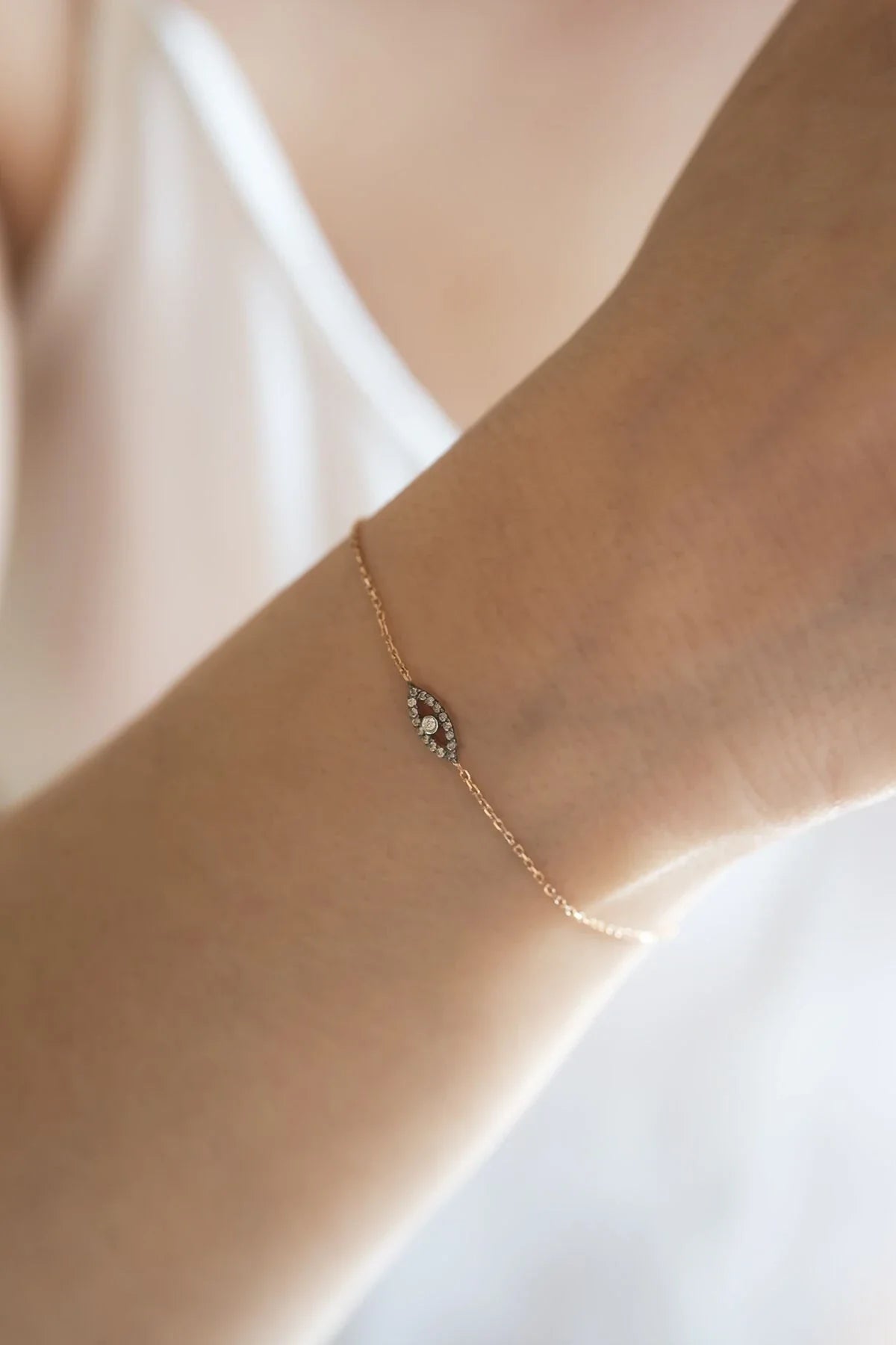 HAZEL β Symbolic Diamond Eye Bracelet