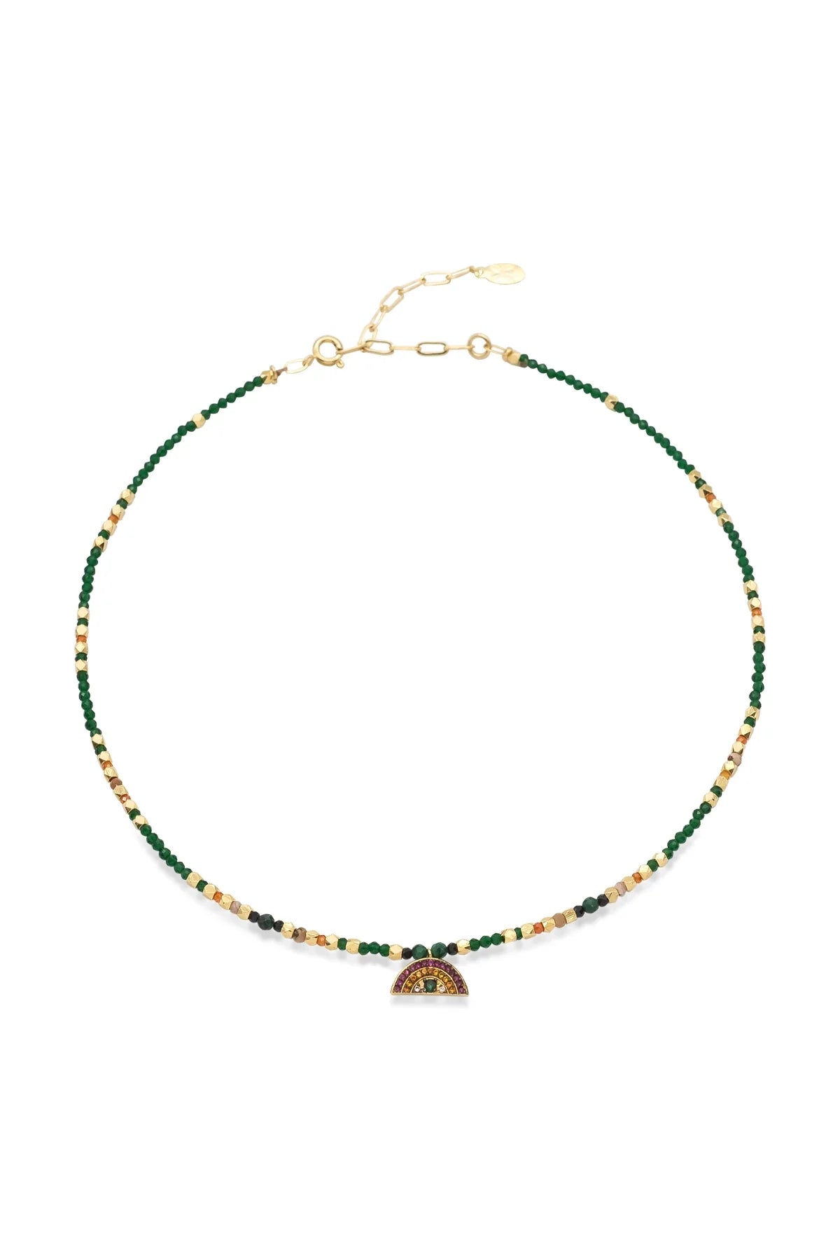 SURPRISE – Gem Beaded Rainbow Necklace