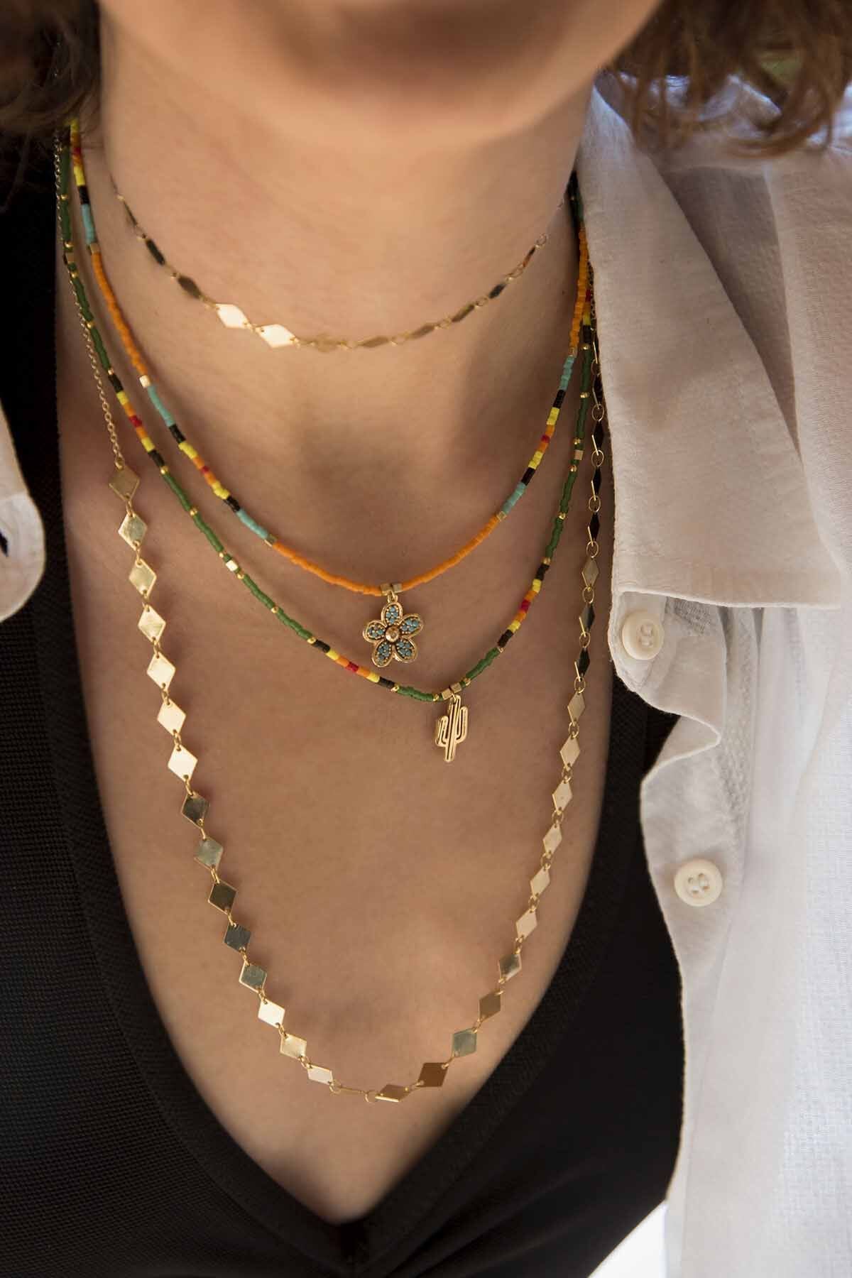 MONICA – Diamond-Link Layered Chain Necklace