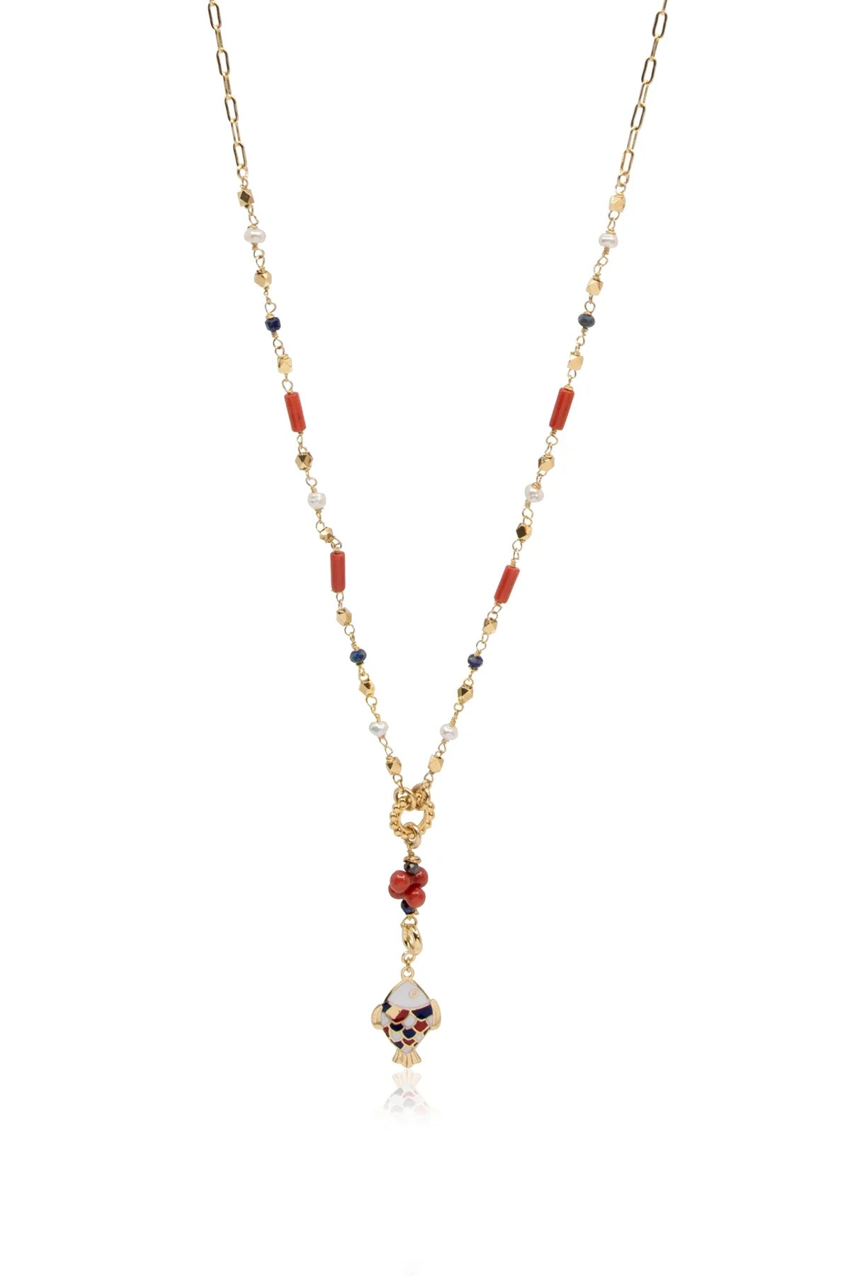 BIANCA – Fish Charm Necklace