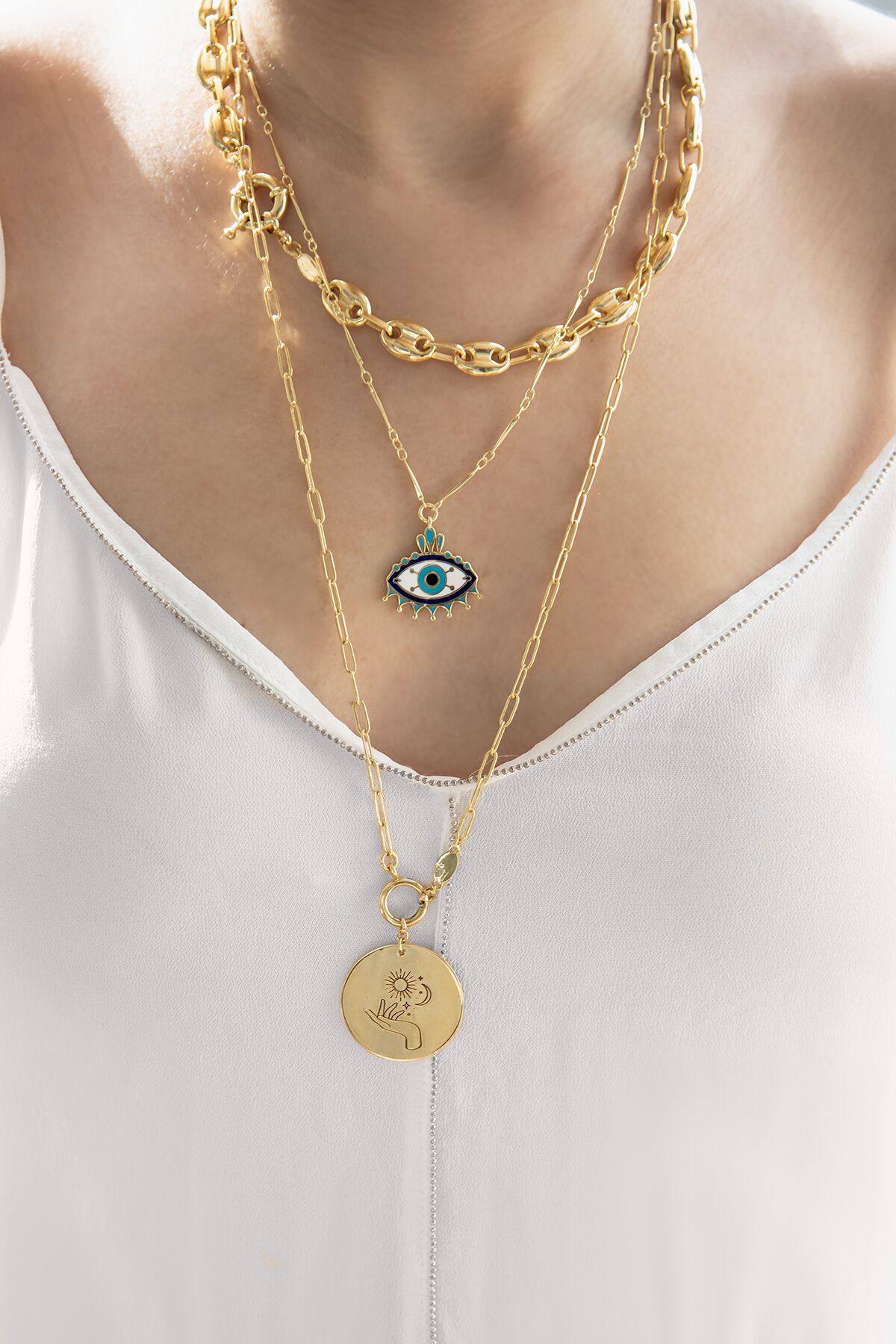 OCCITANE – Color-Enamel Eye Necklace
