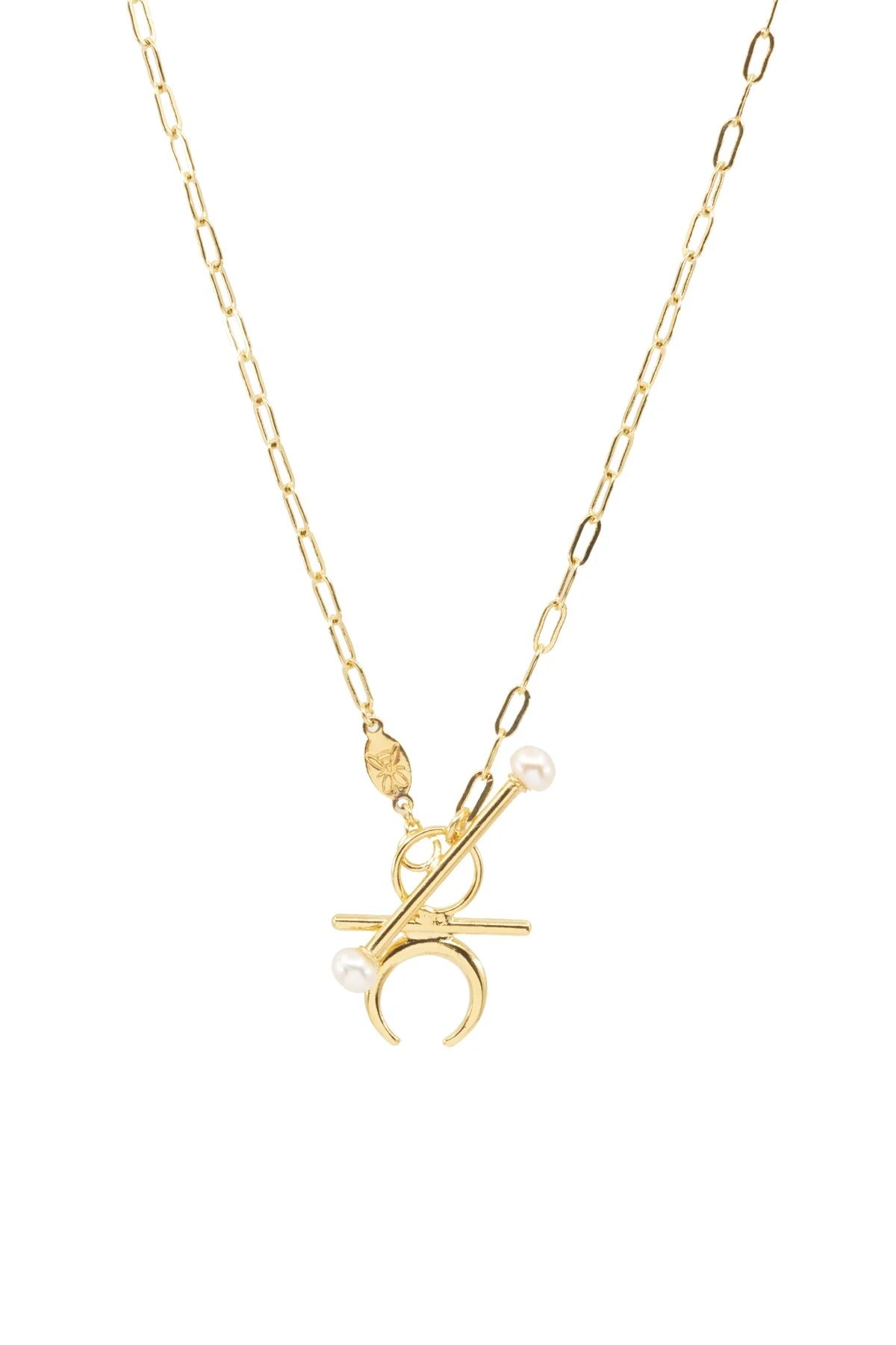 LUNA – Crescent Toggle Chain Necklace