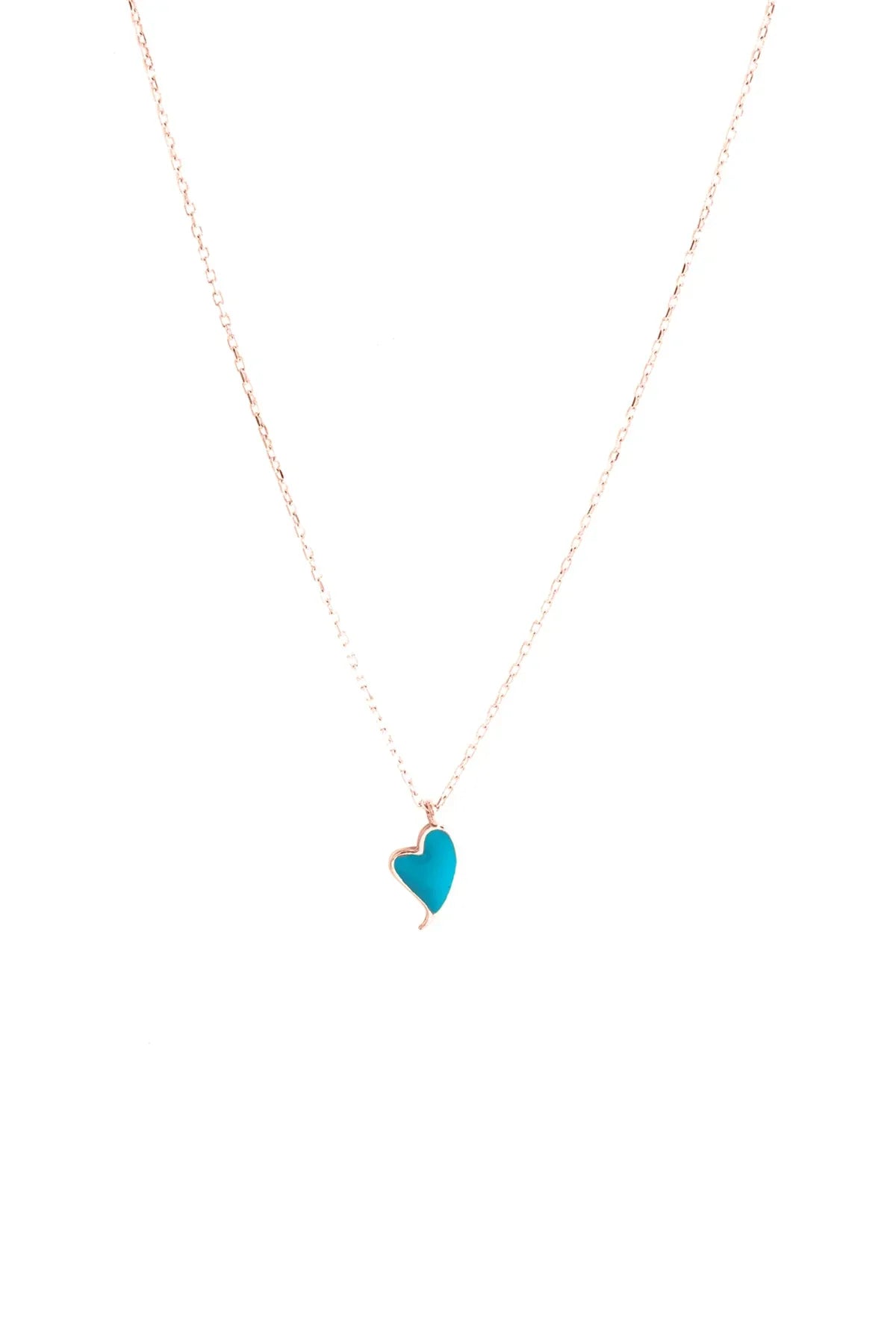 PEPE HEARTBEAT – Blue Heart Necklace