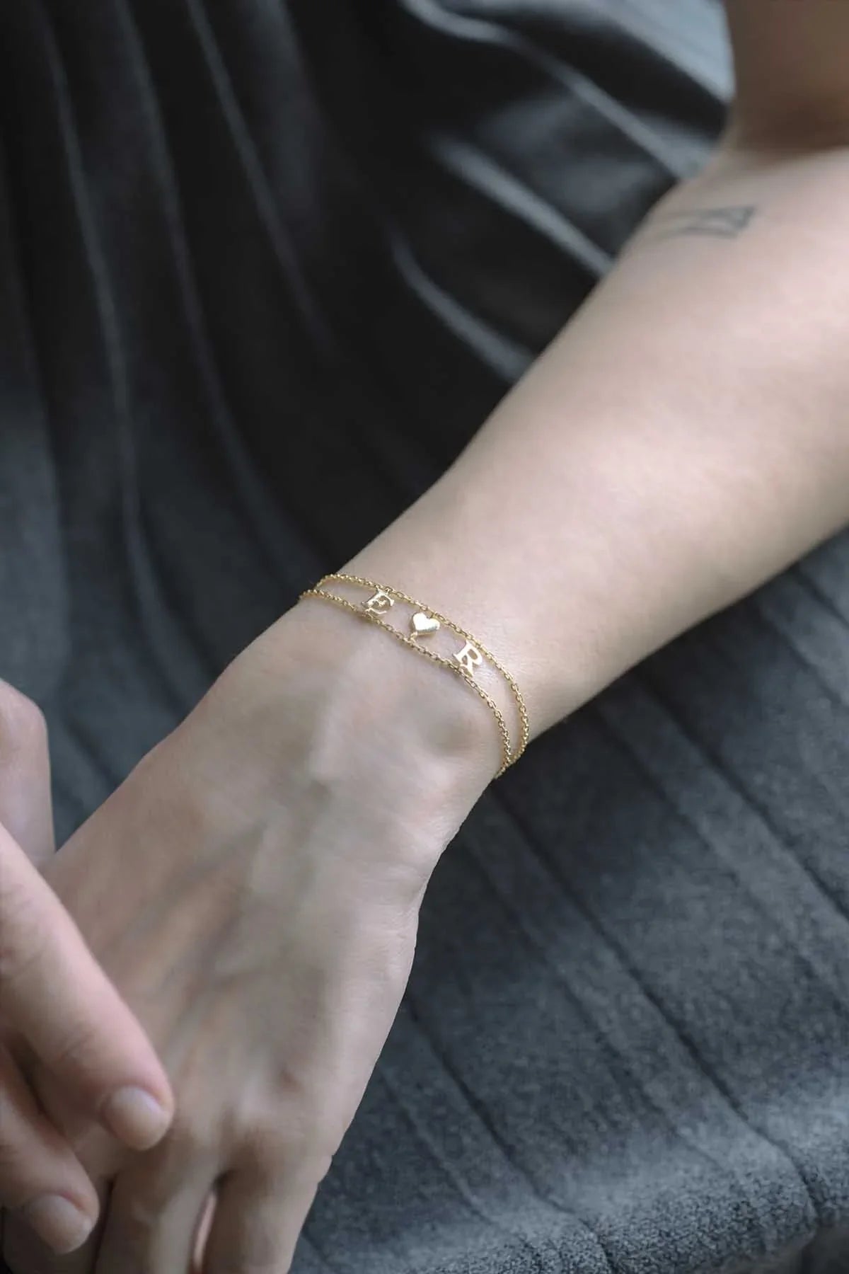 TWO INITIALS - Personalized Letter Bracelet