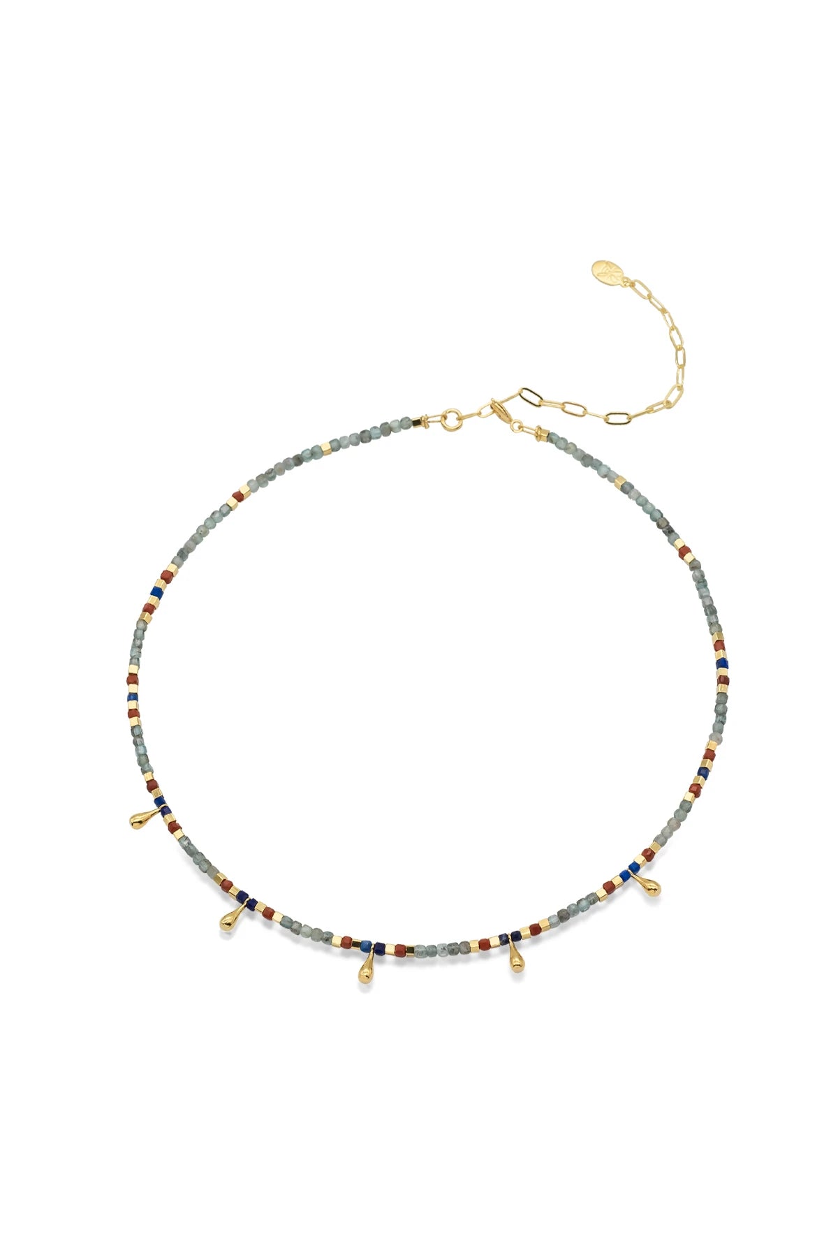 ELVIA – Cube-Cut Gemstone Necklace