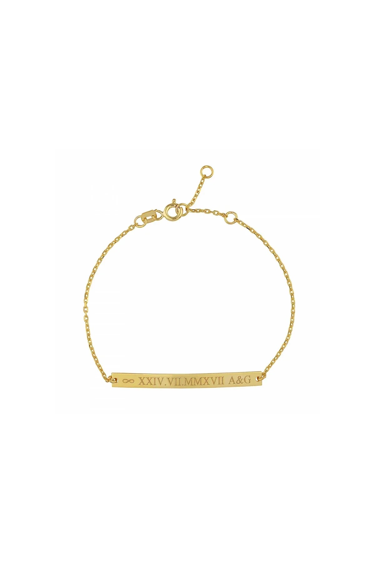 ROME - Personalized Roman Numeral Bracelet
