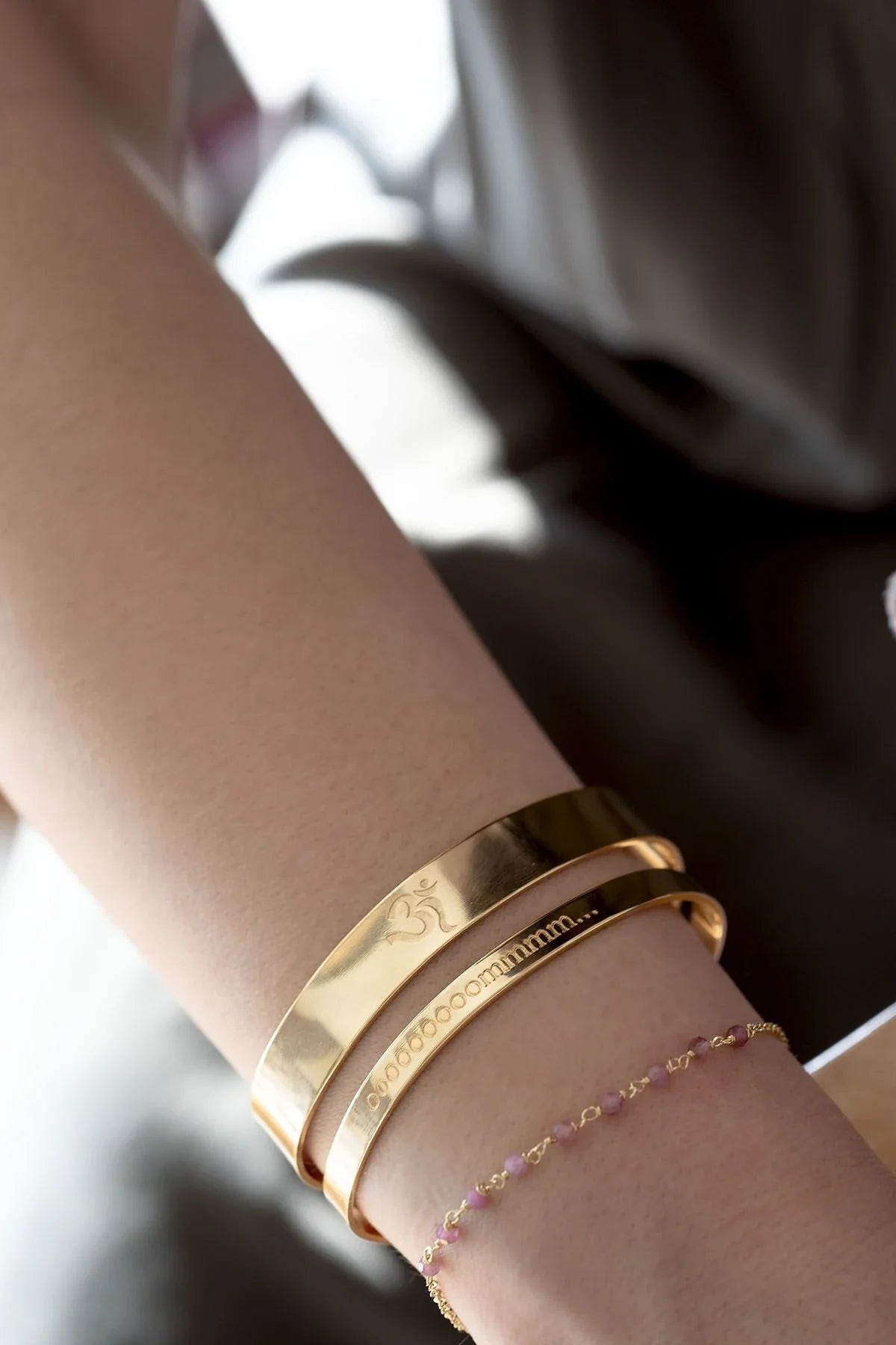 AUM CUFF - Om Symbol Bracelet