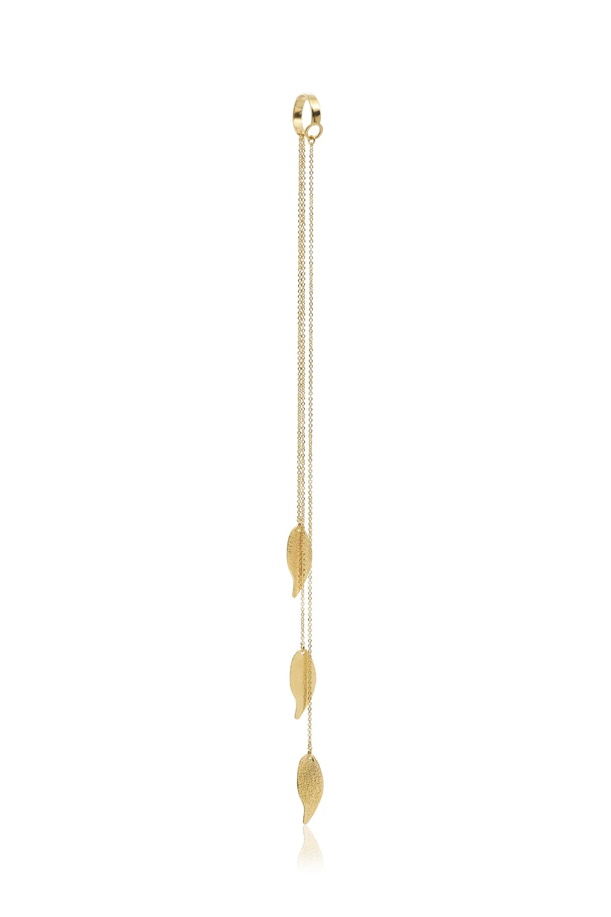 WILLOW β Cascading Leaf Chain Earcuff