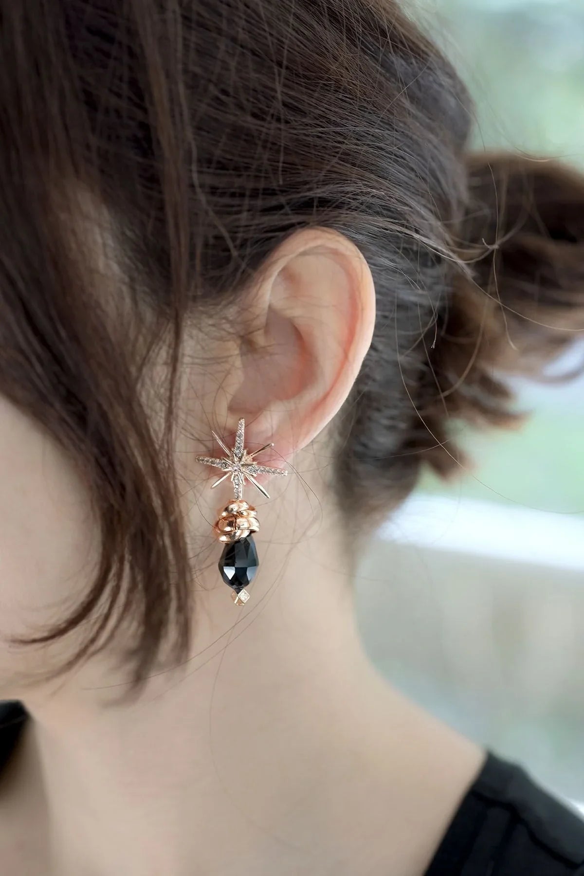 BLACK STARS β North Star Drop Earrings