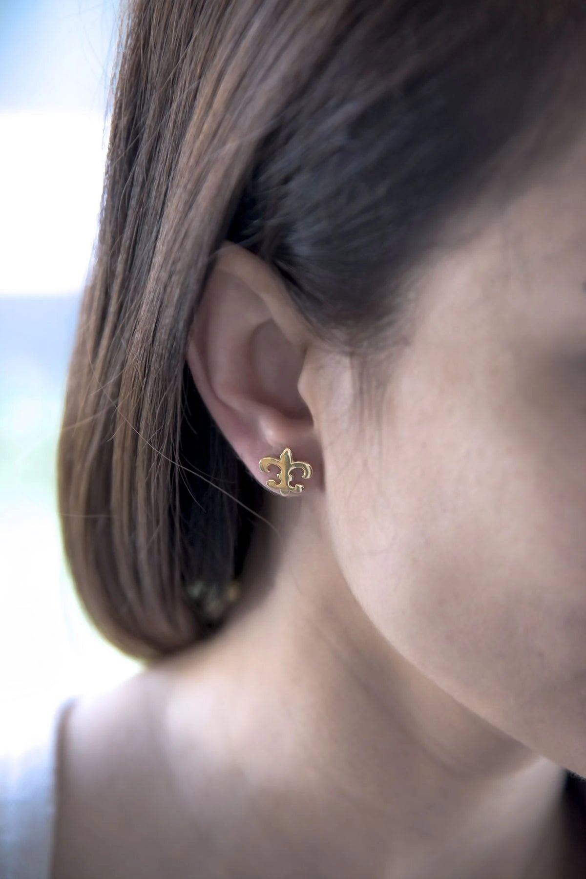 KNIGHT – Fleur-de-Lys Stud Earring