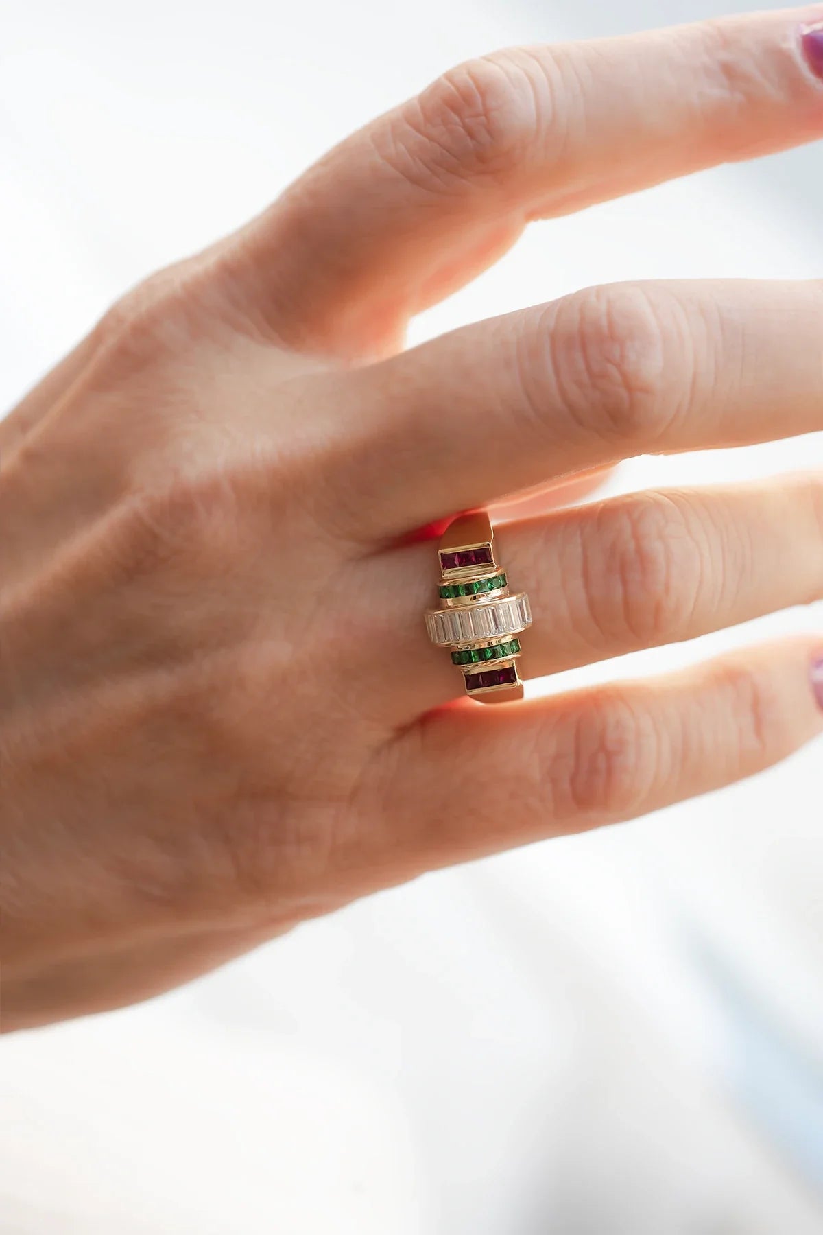 ODETTE – Art Deco Gemstone Ring