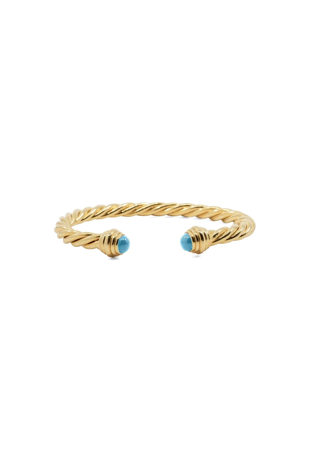 FUSILLI β TURQUOISE - Twisted Rope Cuff Bracelet