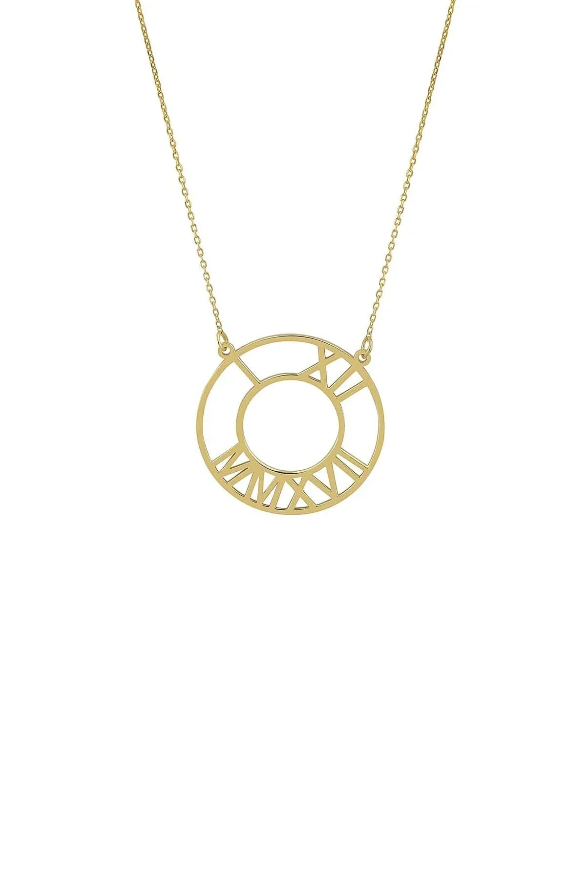 TIME IS NOW – Personalized Roman Numeral Necklace