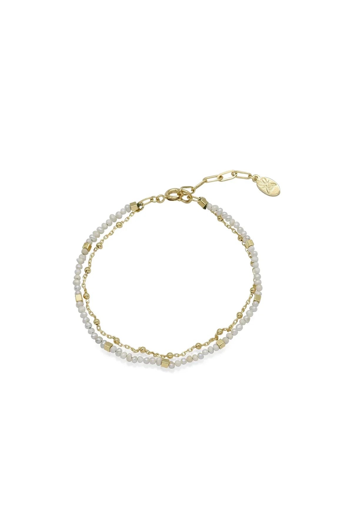 LIORA β Pearl & Satellite Chain Bracelet