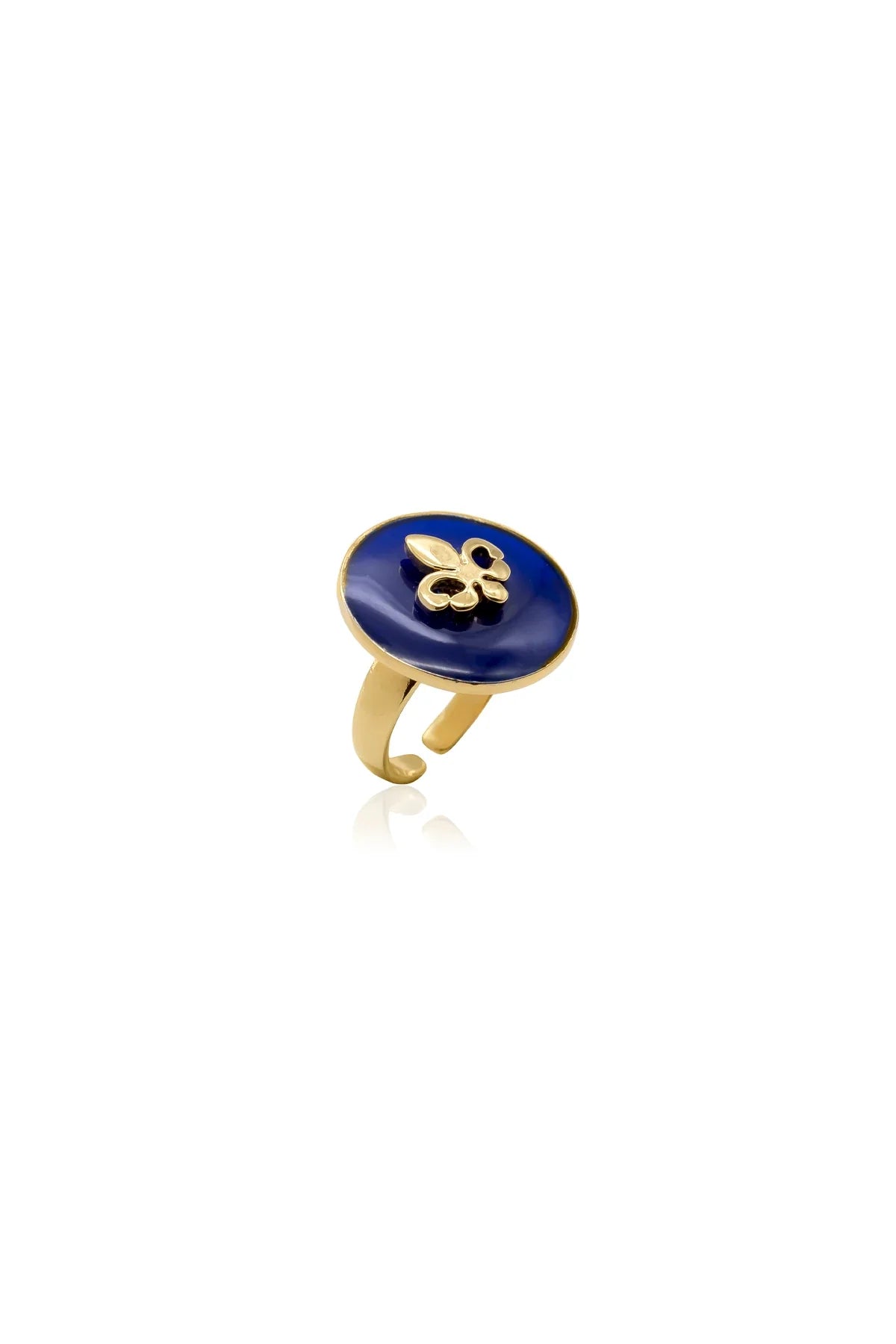 BLUETTE – Fleur-de-Lis Enamel Ring