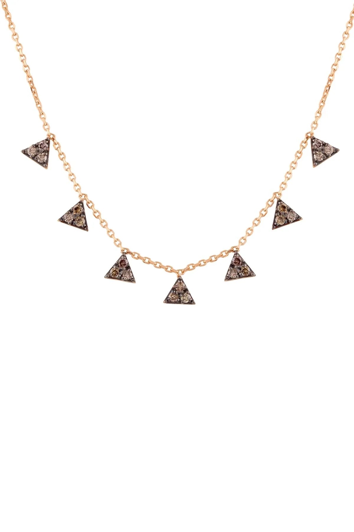 PRISMA – Geometric Brown Diamond Necklace