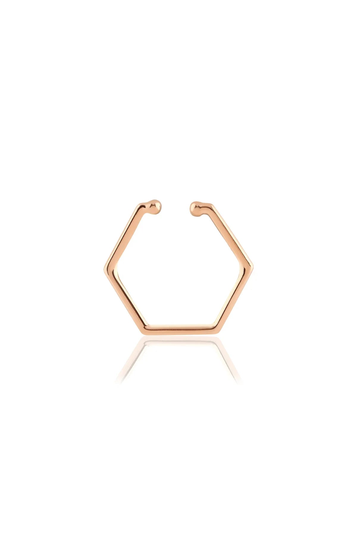 PENTAGON β 14K Gold Geometric Earcuff