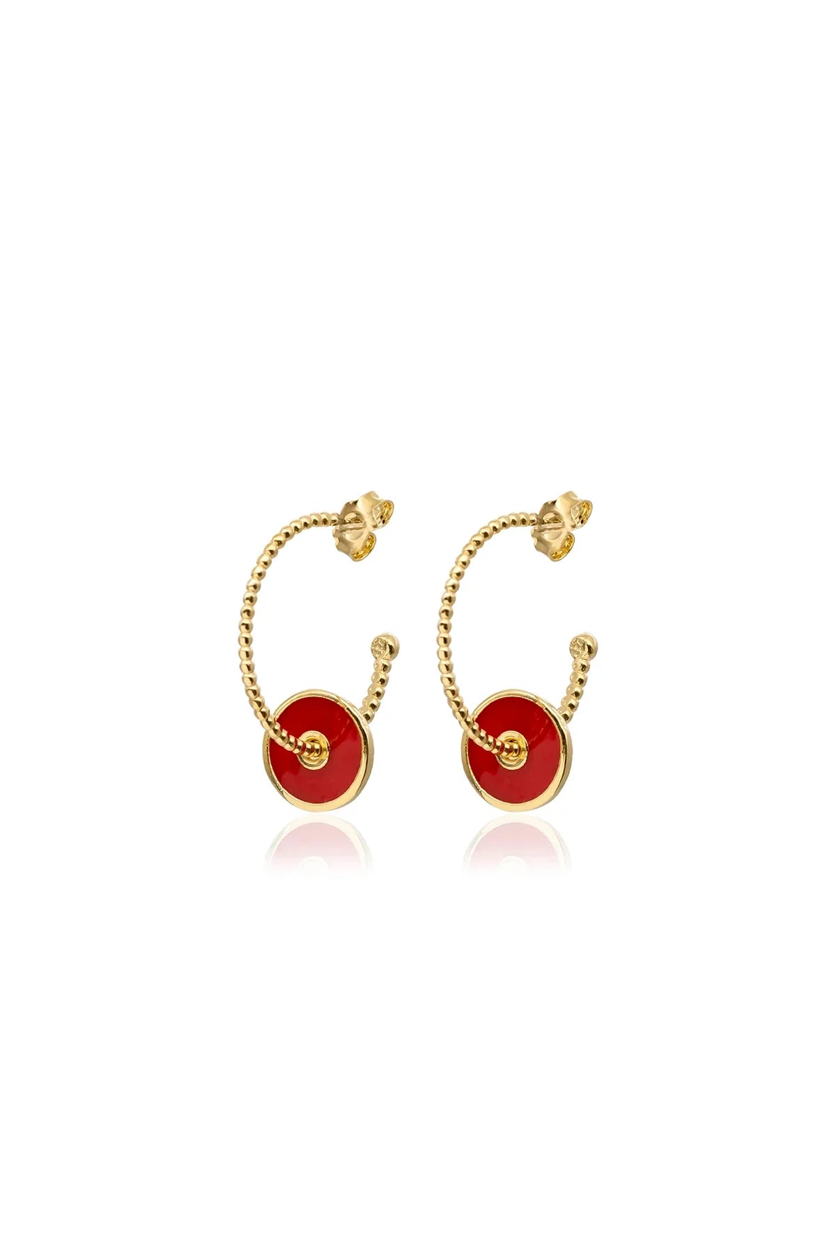 VEGA - Charm Hoop Earrings