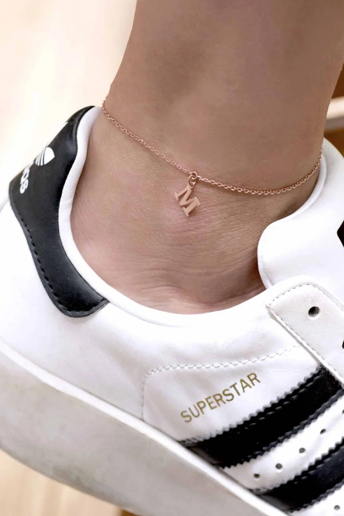 INITIAL β Custom Letter Charm Anklet