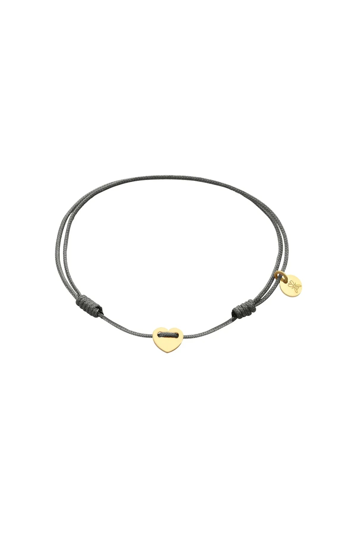 TINY LOVEFUL - ANTHRACITE - Minimal Cord Bracelet