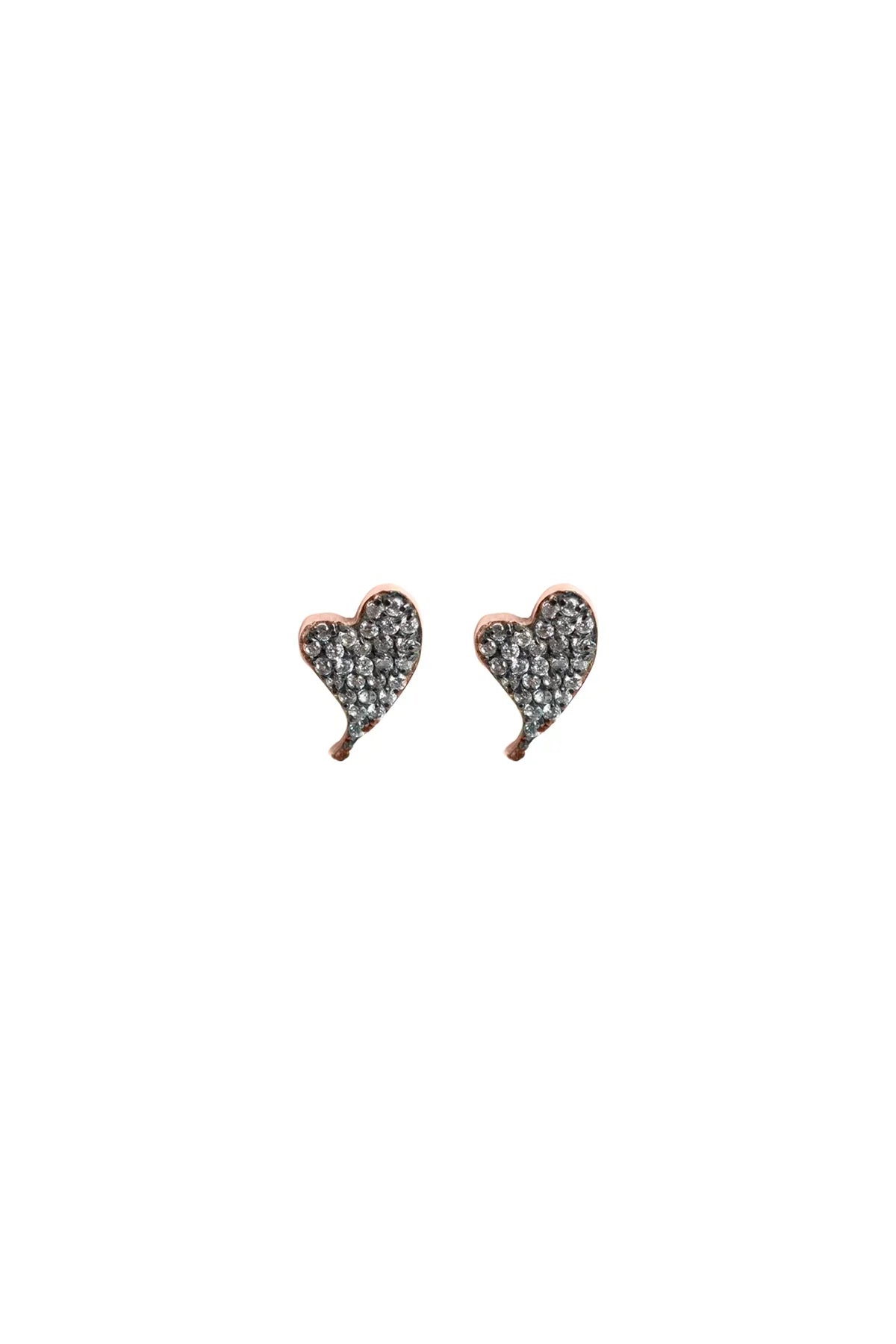 DIAMOND BEAT - Diamond Heart Earrings