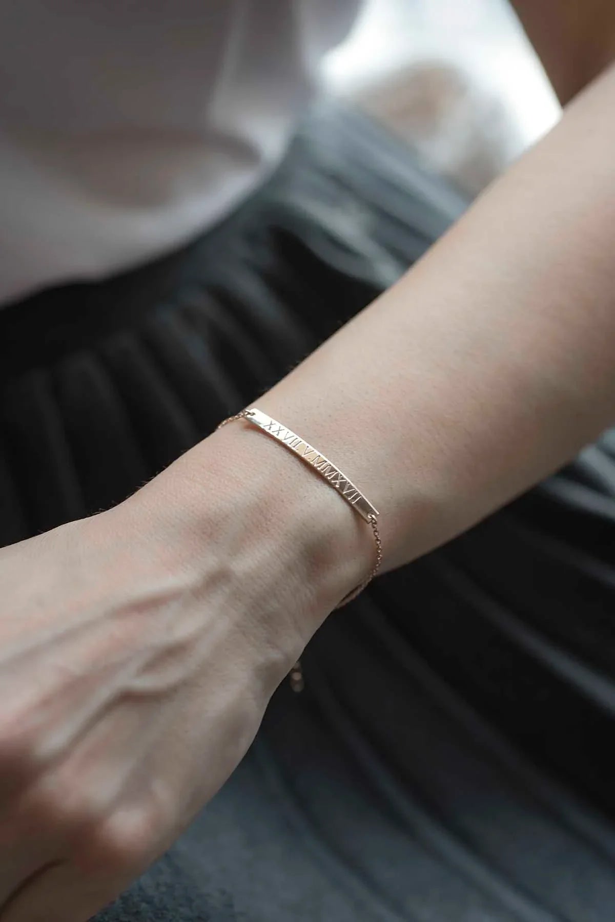 ROME - Personalized Roman Numeral Bracelet