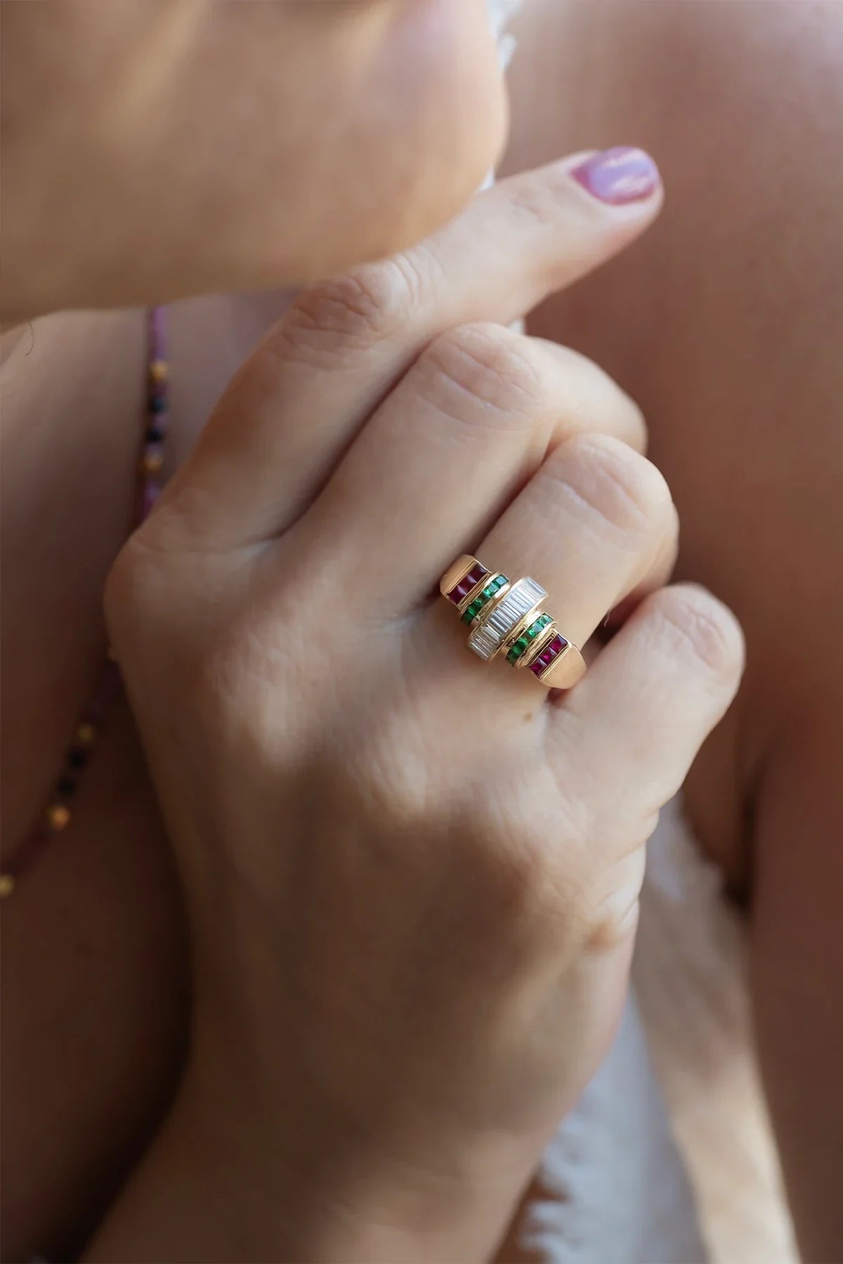 ODETTE β Art Deco Gemstone Ring