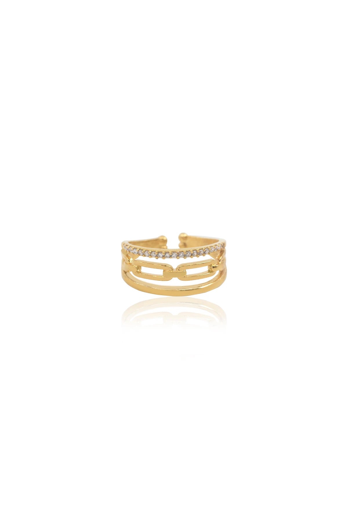 DIVA – Layered CZ Statement Ring