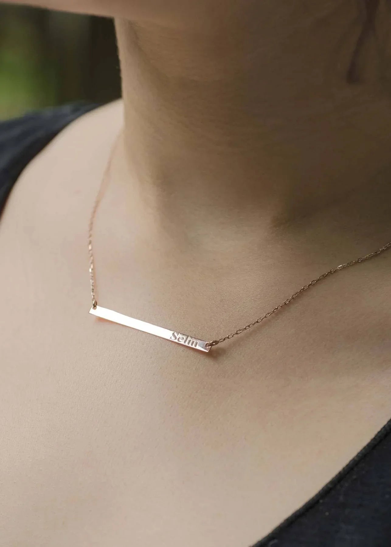 MY LINE β Personalized Bar Necklace