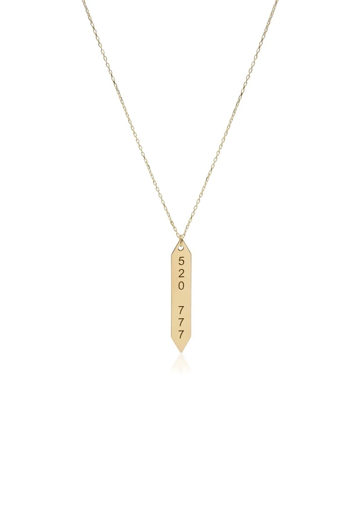 CURSOR β Vertical Arrow Pendant Necklace