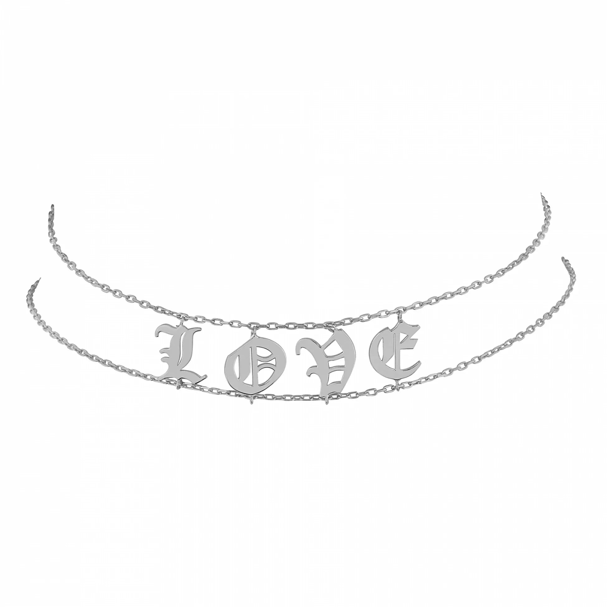 NAME – Personalized Letter Choker Necklace