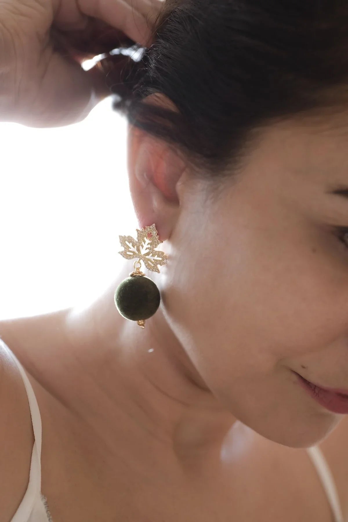PLANE – Maple Leaf Drop Earrings