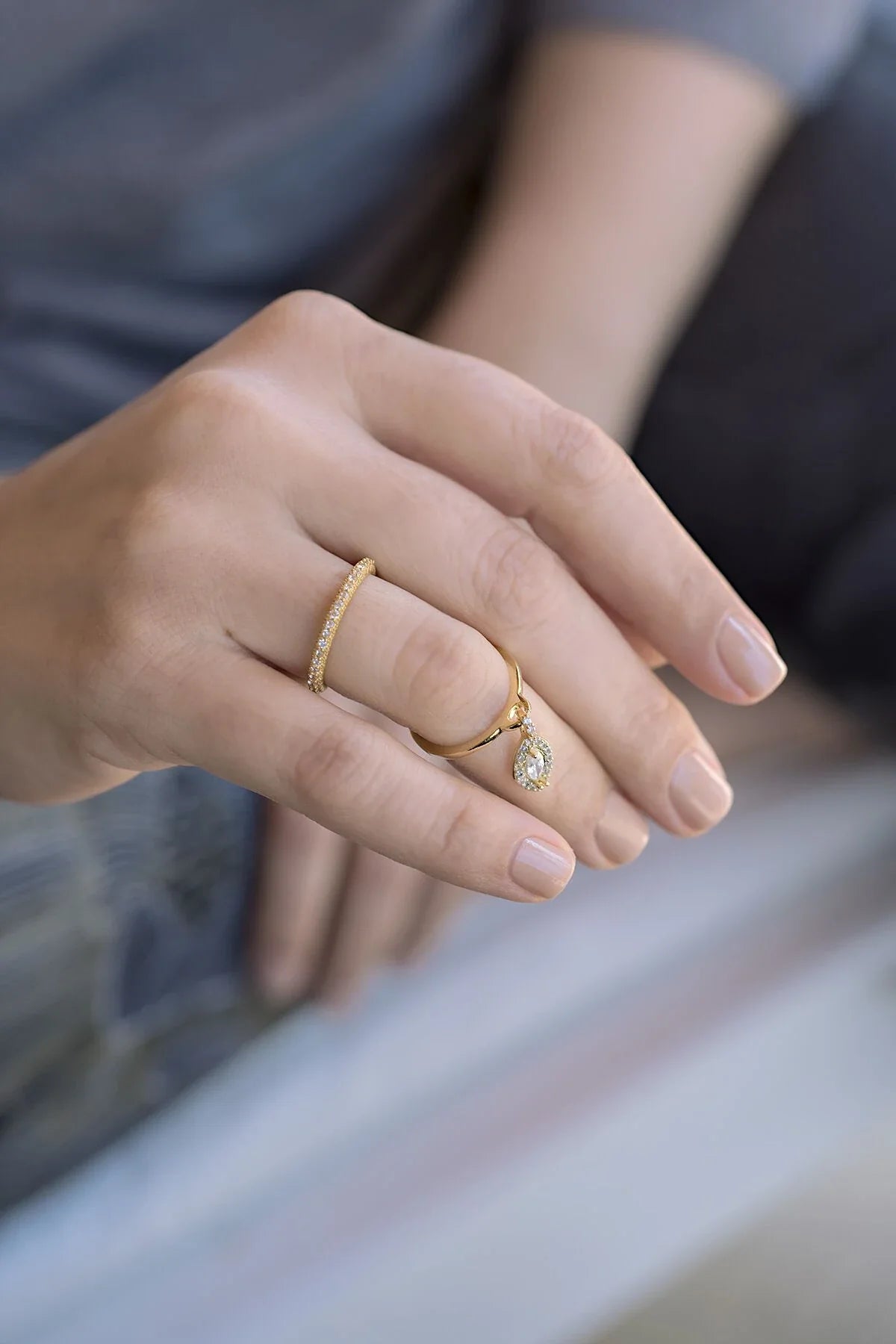 THE DROP – Dangling Marquise Ring