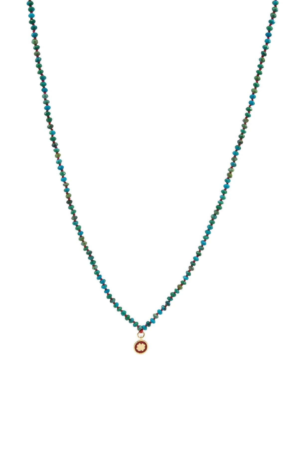 LUCKY MALA – Knotted Turquoise Necklace
