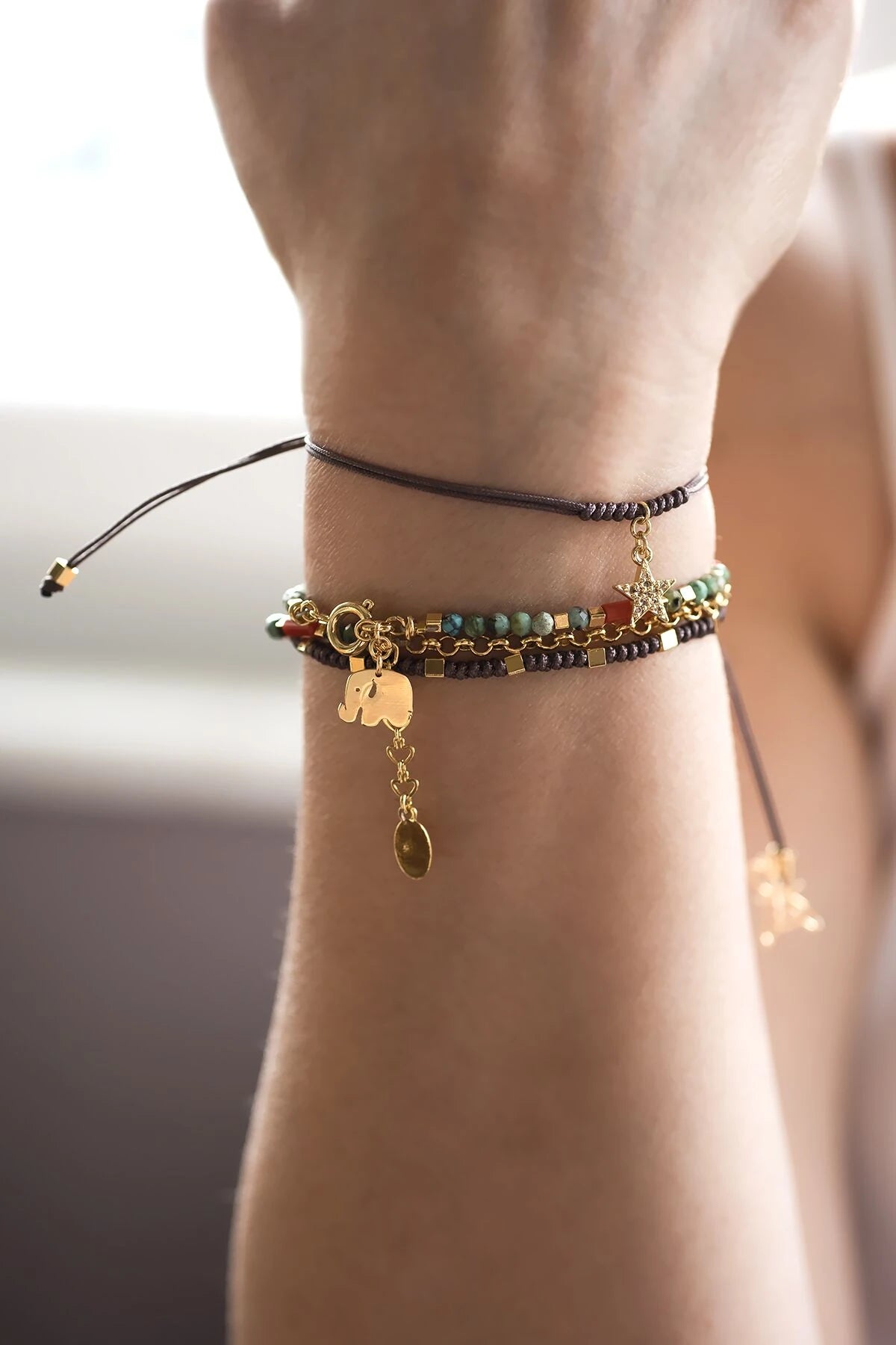 RUBIK – TAUPE - Braided Bracelet