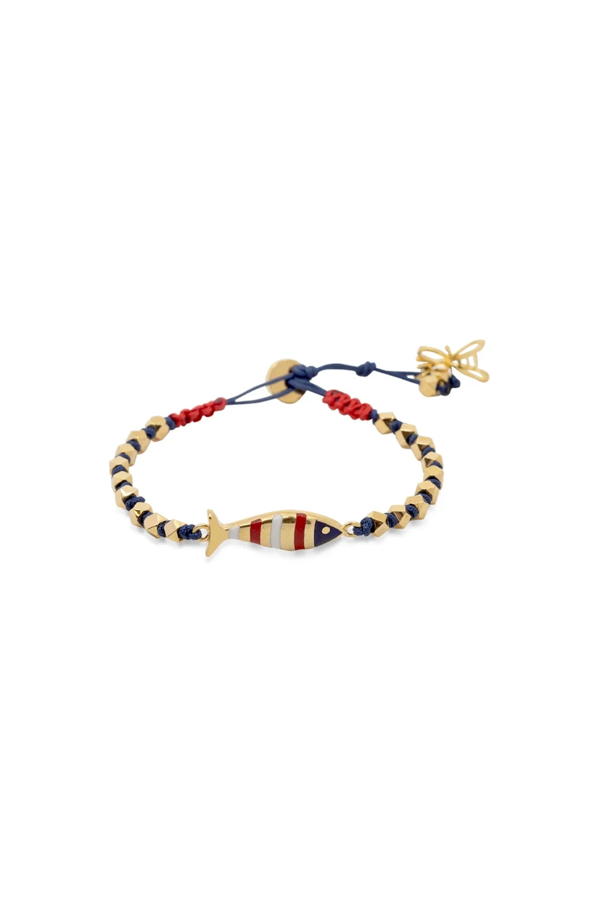 MARINE FISH – Adjustable Fish Motif Cord Bracelet