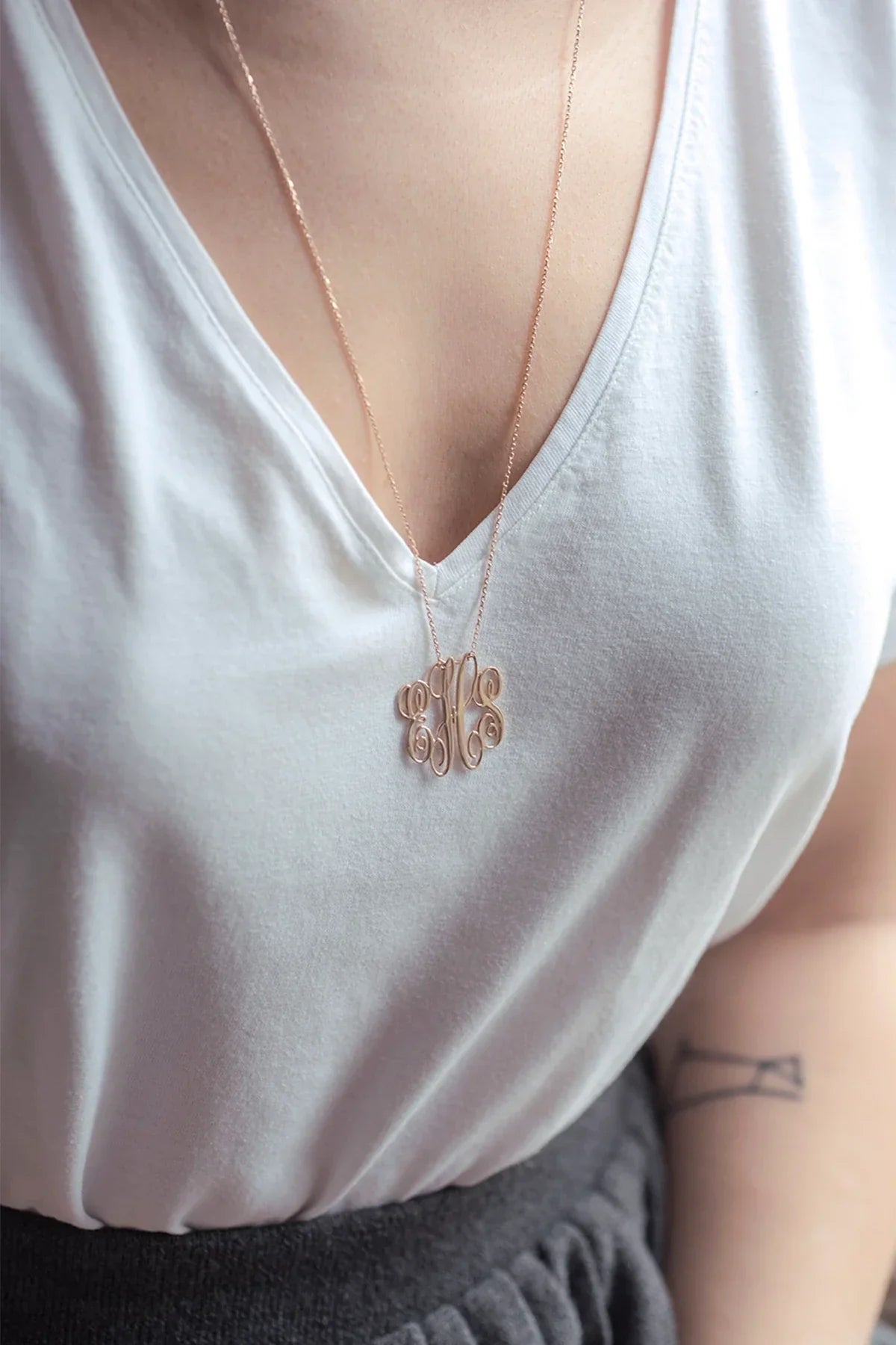 MONOGRAM – Three-Letter Monogram Necklace