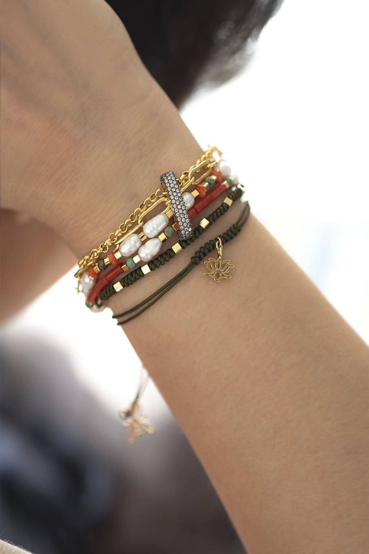 RUBIK – KHAKI - Braided Bracelet