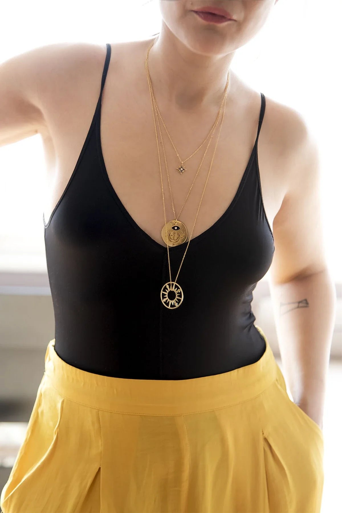 SUNDIAL β Sun Compass Pendant Necklace